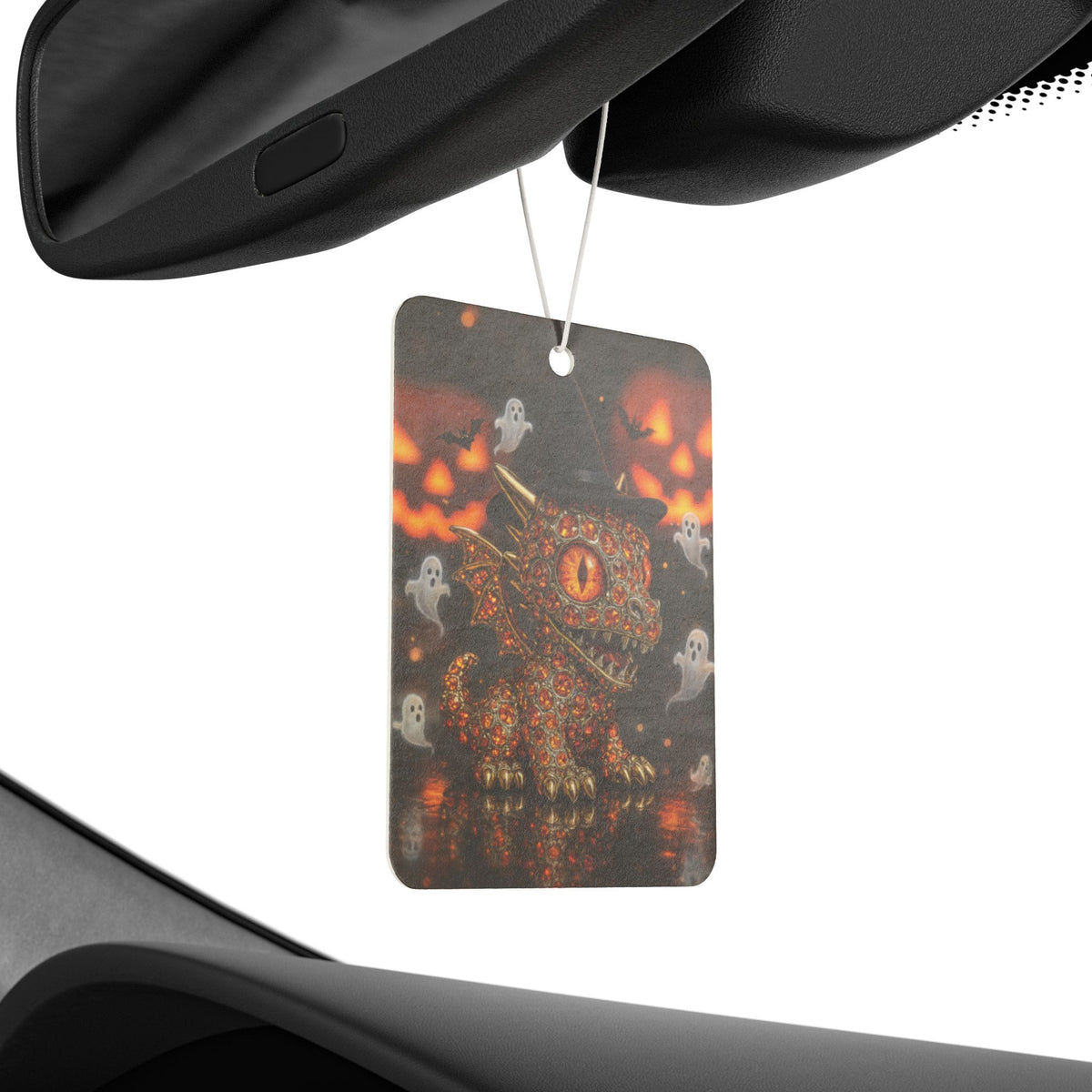 A Halloween Dragon Car Air Freshener, Spooky Decor, Auto Fragrance, Unique Gift, Witchy Accessory, Car Accessories