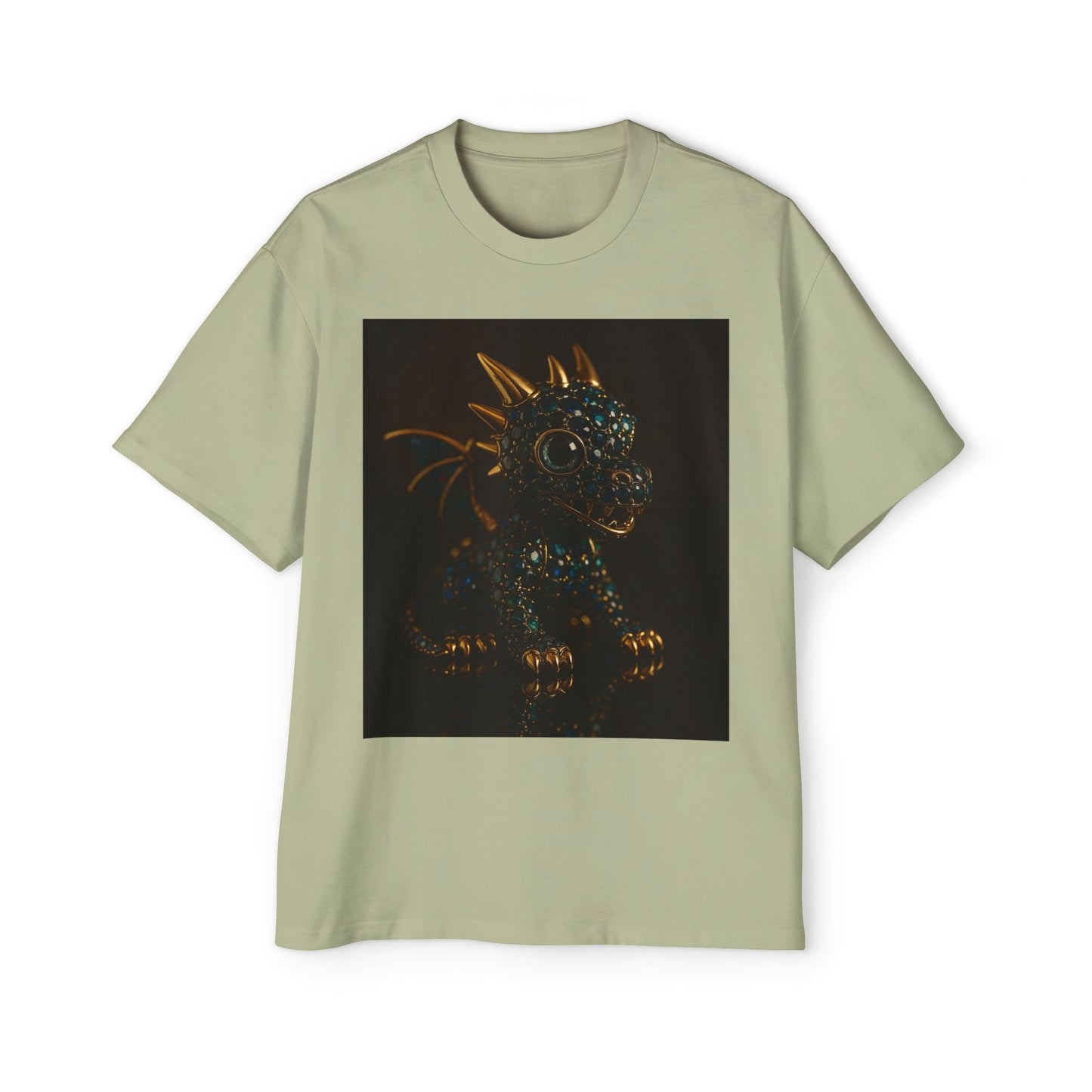 Dragon Design Oversized Tee, Casual Wear, Graphic Shirt, Gift for Fantasy Lovers, Unique T-Shirt, Perfect for Festivals and Everyday