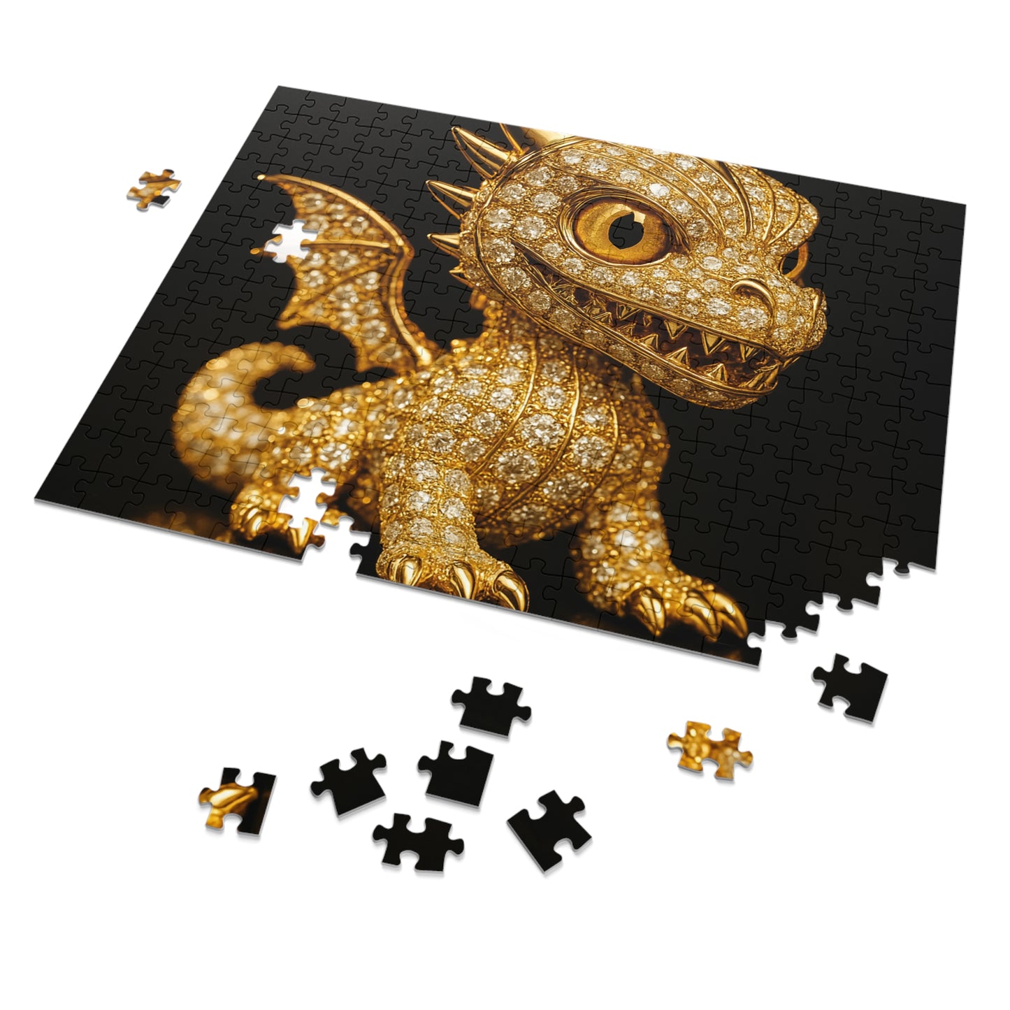 Ultra King Dragon Jigsaw Puzzle, Fantasy Game Puzzle, Puzzle with Tin Package, Collector’s Gift, Fun Family Activity