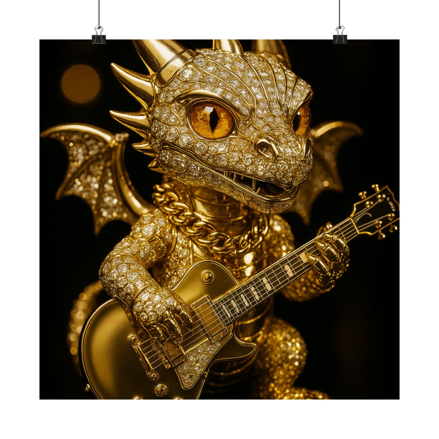 Fantasy Dragon & Genie Matte Vertical Poster - Unique Wall Art for Home Decor