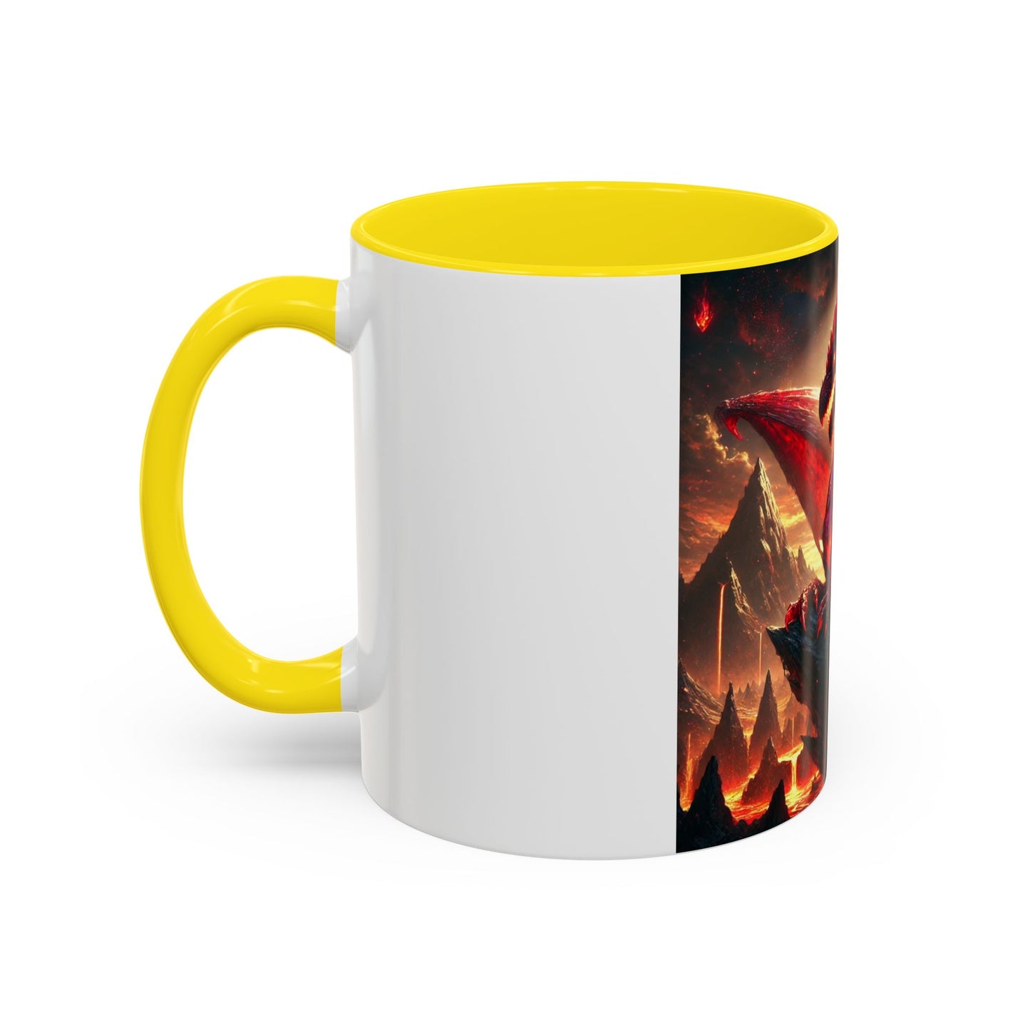 Legendary Dragon Accent Coffee Mug – Perfect for Gamers & Fantasy Lovers