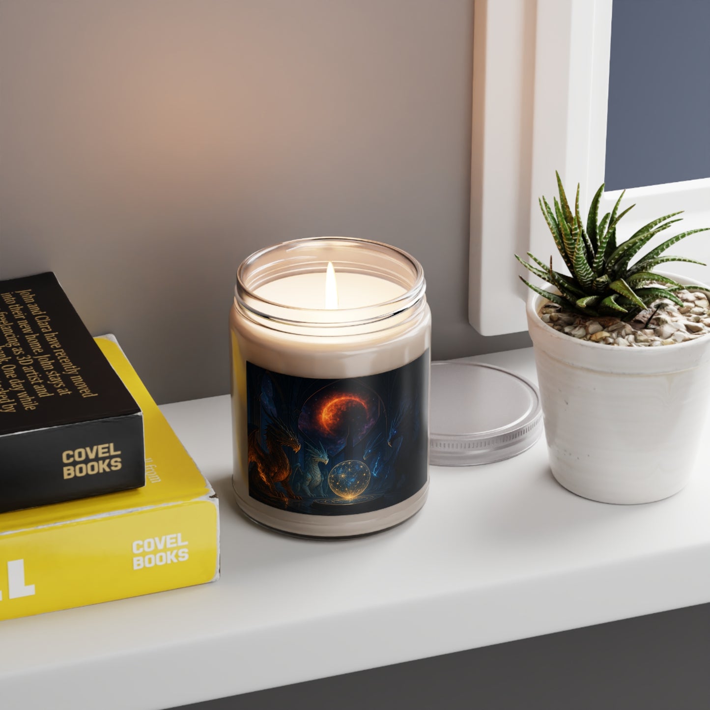 VANILLA BEAN Scented Dragon Themed Candles