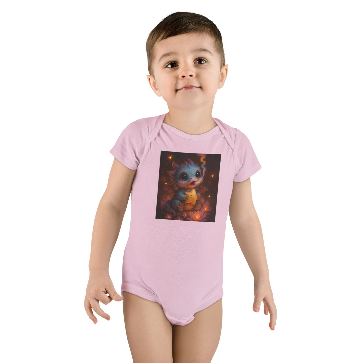 Cosmic Baby Short Sleeve Onesie® - Colorful Space Design for Newborns