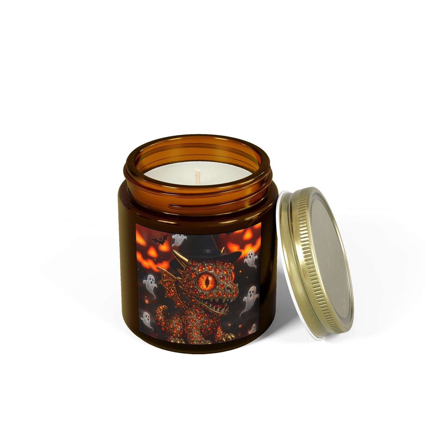 Halloween Dragon Scented Candles - Coconut Apricot Wax, Decorative Gifts, Home Fragrance, Fall Decor, Spooky Candle