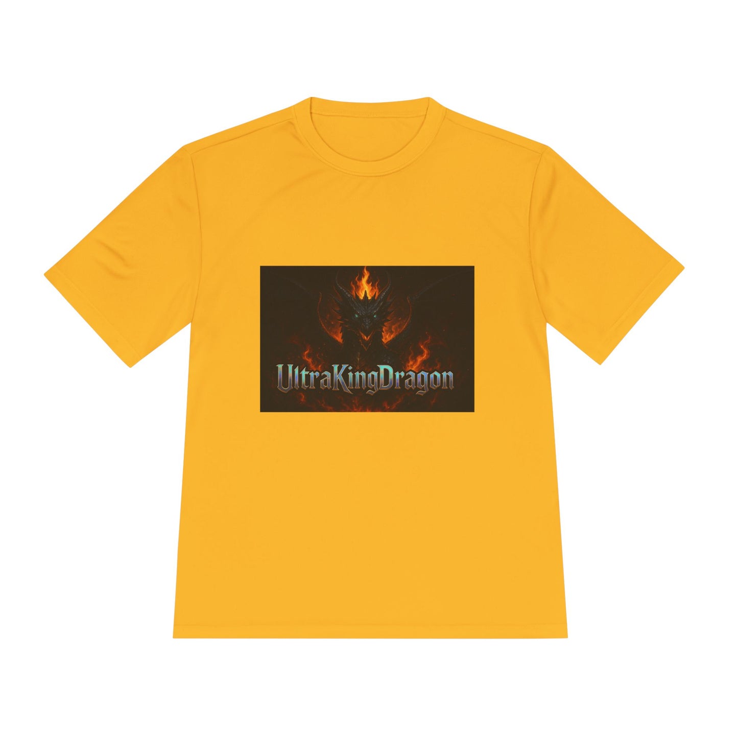 Unisex Moisture Wicking Tee - Dragon Design for Adventure Lovers