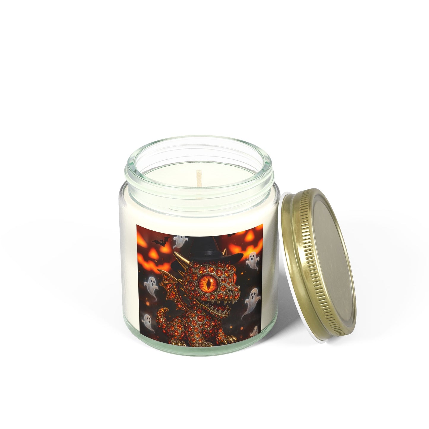 Halloween Dragon Scented Candles - Coconut Apricot Wax, Decorative Gifts, Home Fragrance, Fall Decor, Spooky Candle