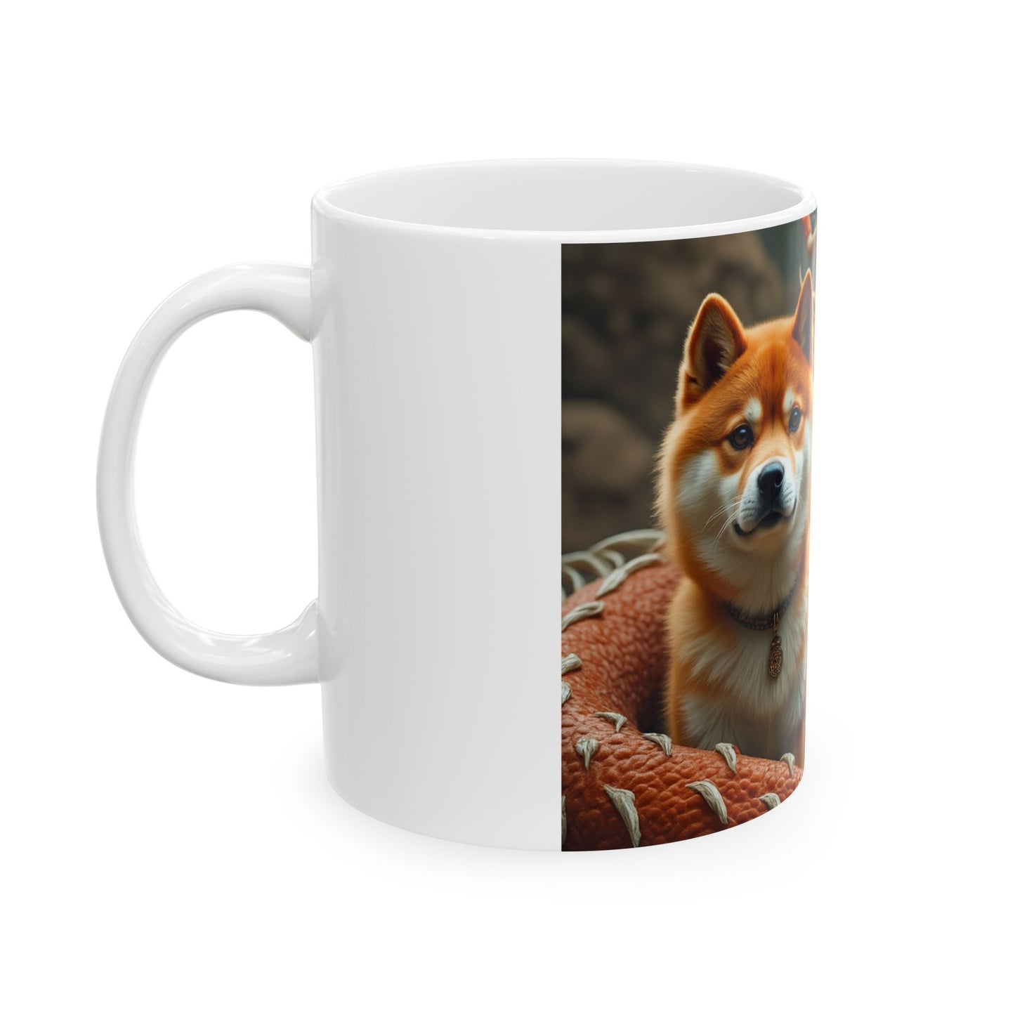 Mug Shiba and Dragon Best Friend