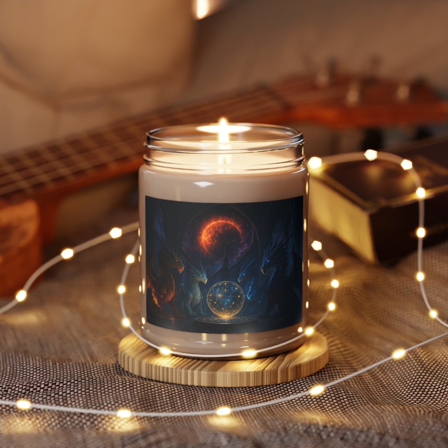 VANILLA BEAN Scented Dragon Themed Candles