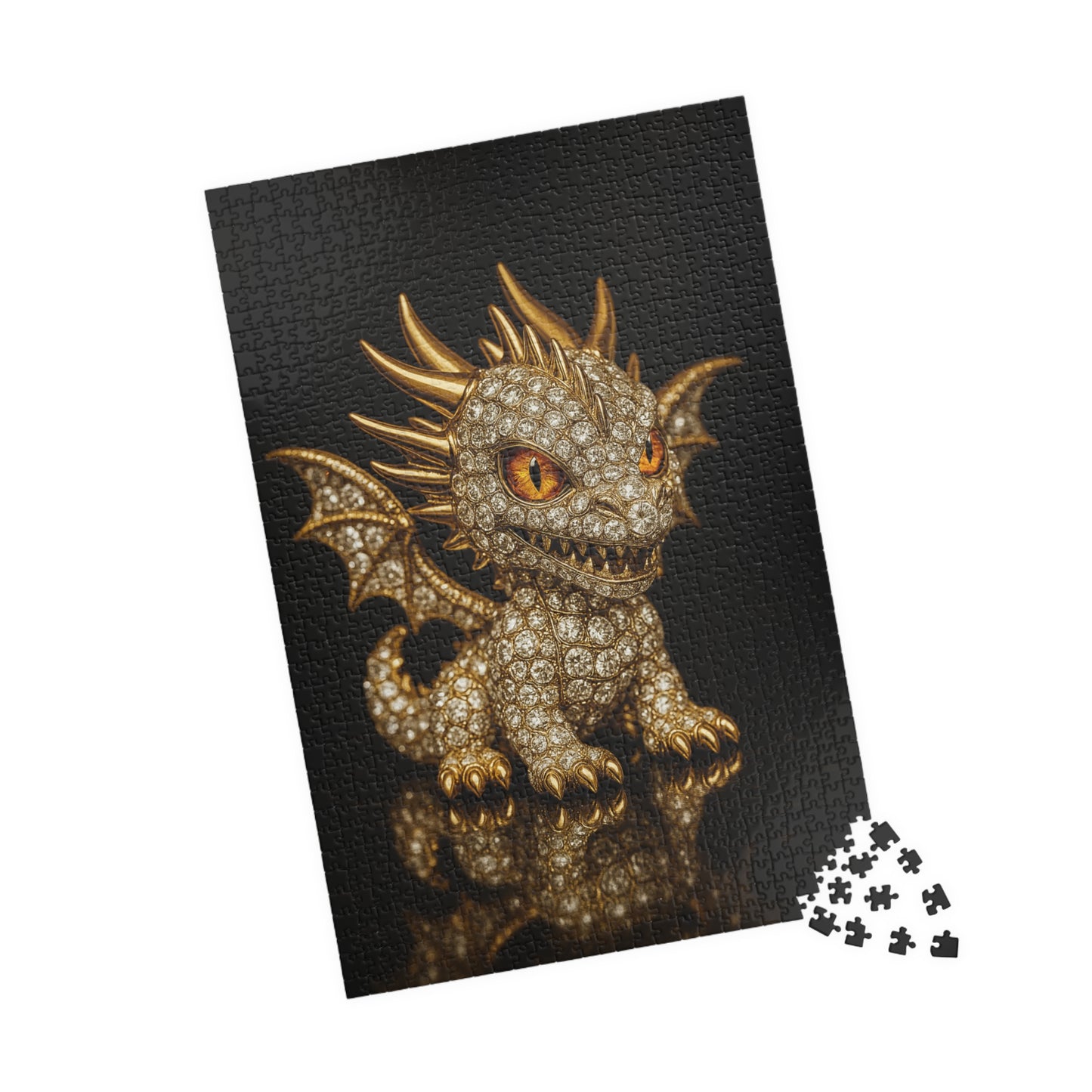 Mystical Dragon Puzzle - Enchanting Jigsaw Fun for All Ages, Family Game Night, Gift for Collectors, Home Decor