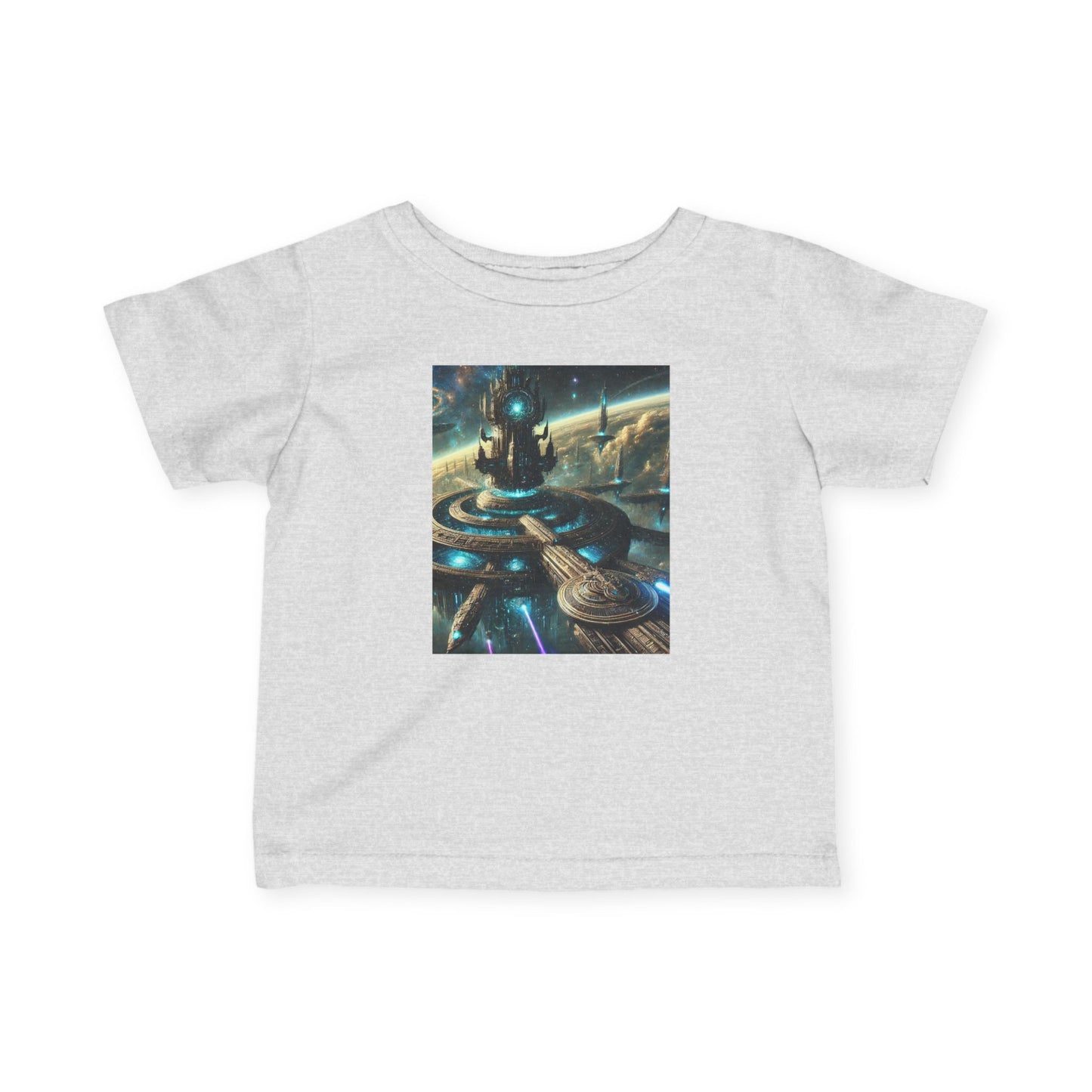 Galactic Adventure Infant Tee - Cosmic Print for Little Explorers