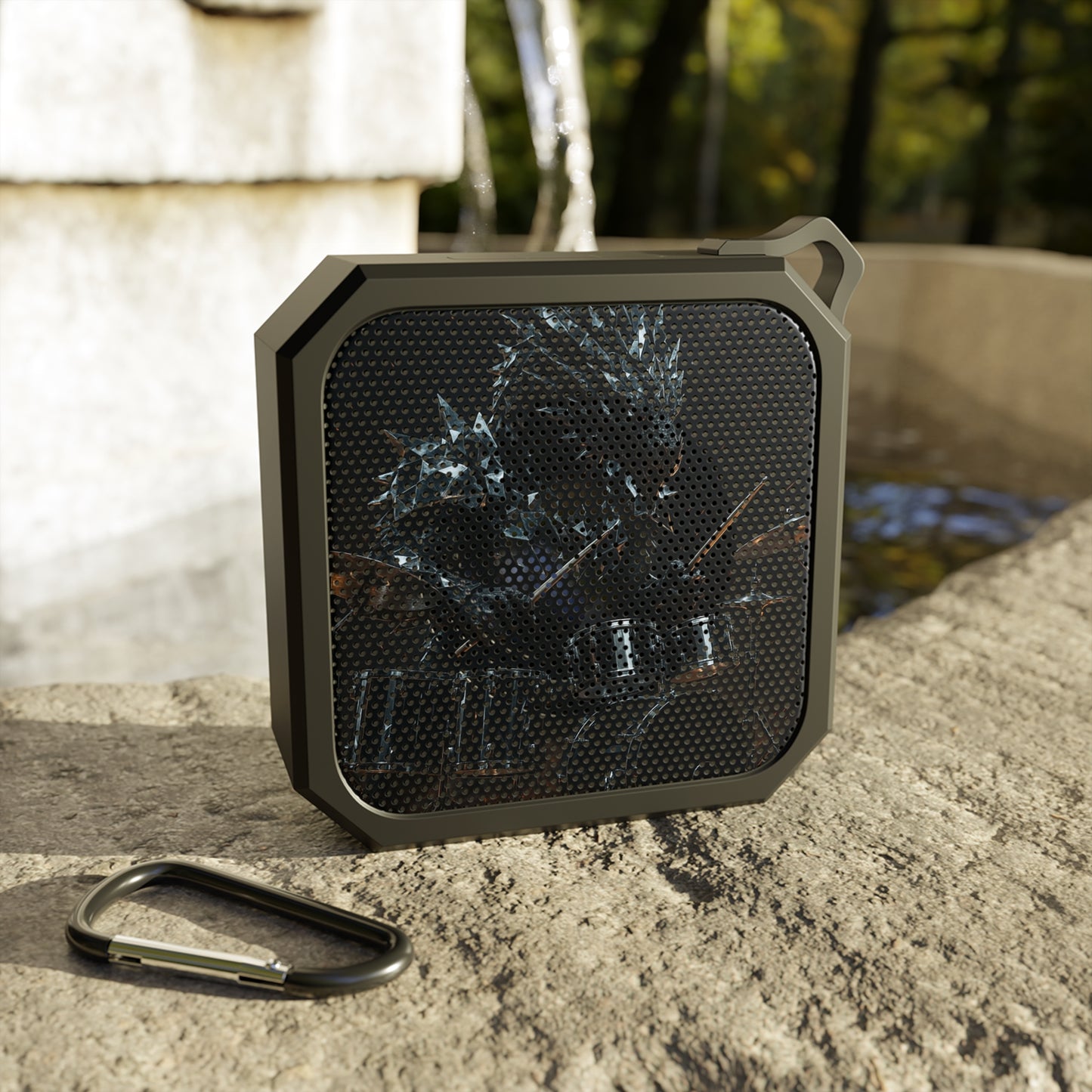 Outdoor Bluetooth Speaker with Dragon Design, Portable Speaker, Music Lover Gift, Camping Speaker, Waterproof Speaker