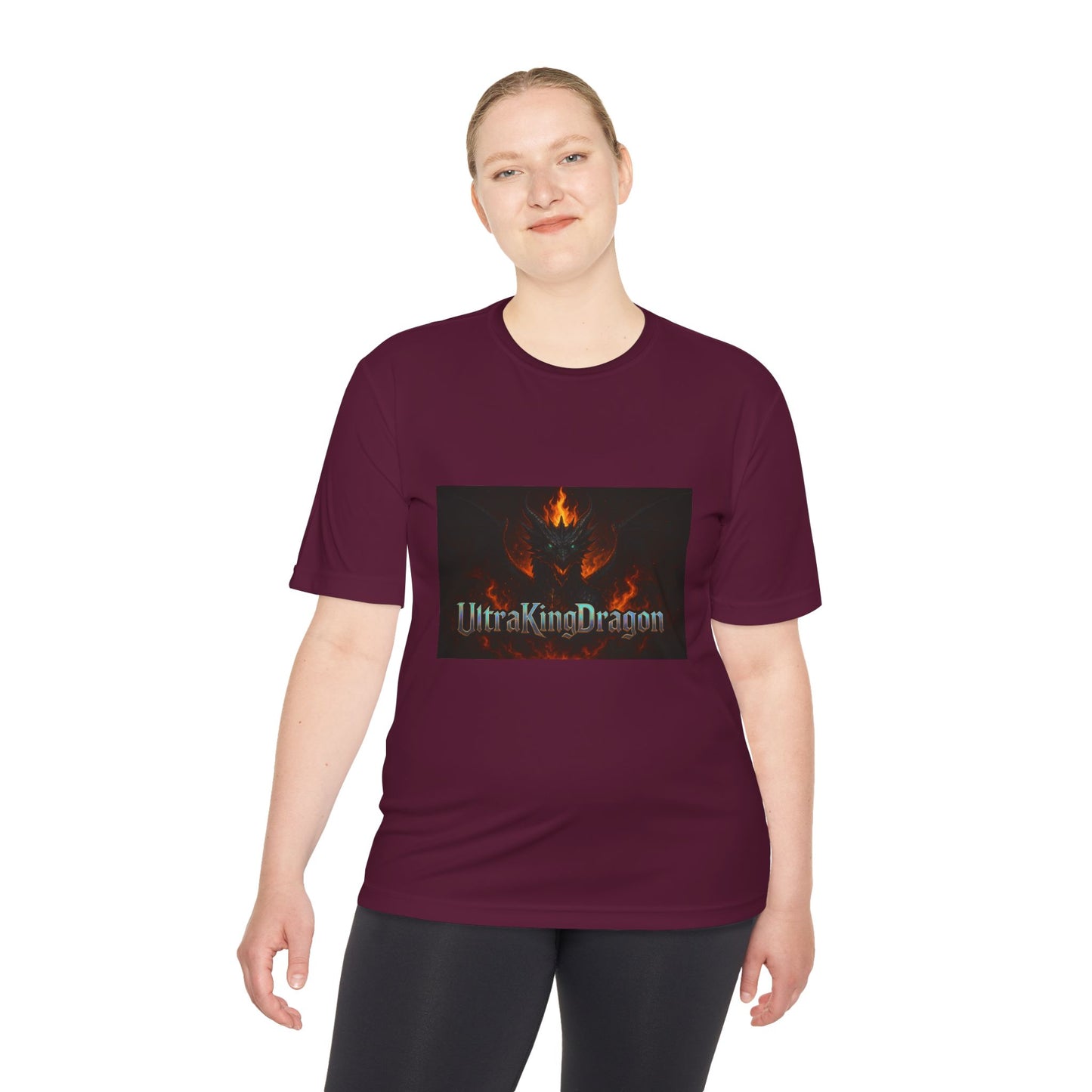 Unisex Moisture Wicking Tee - Dragon Design for Adventure Lovers