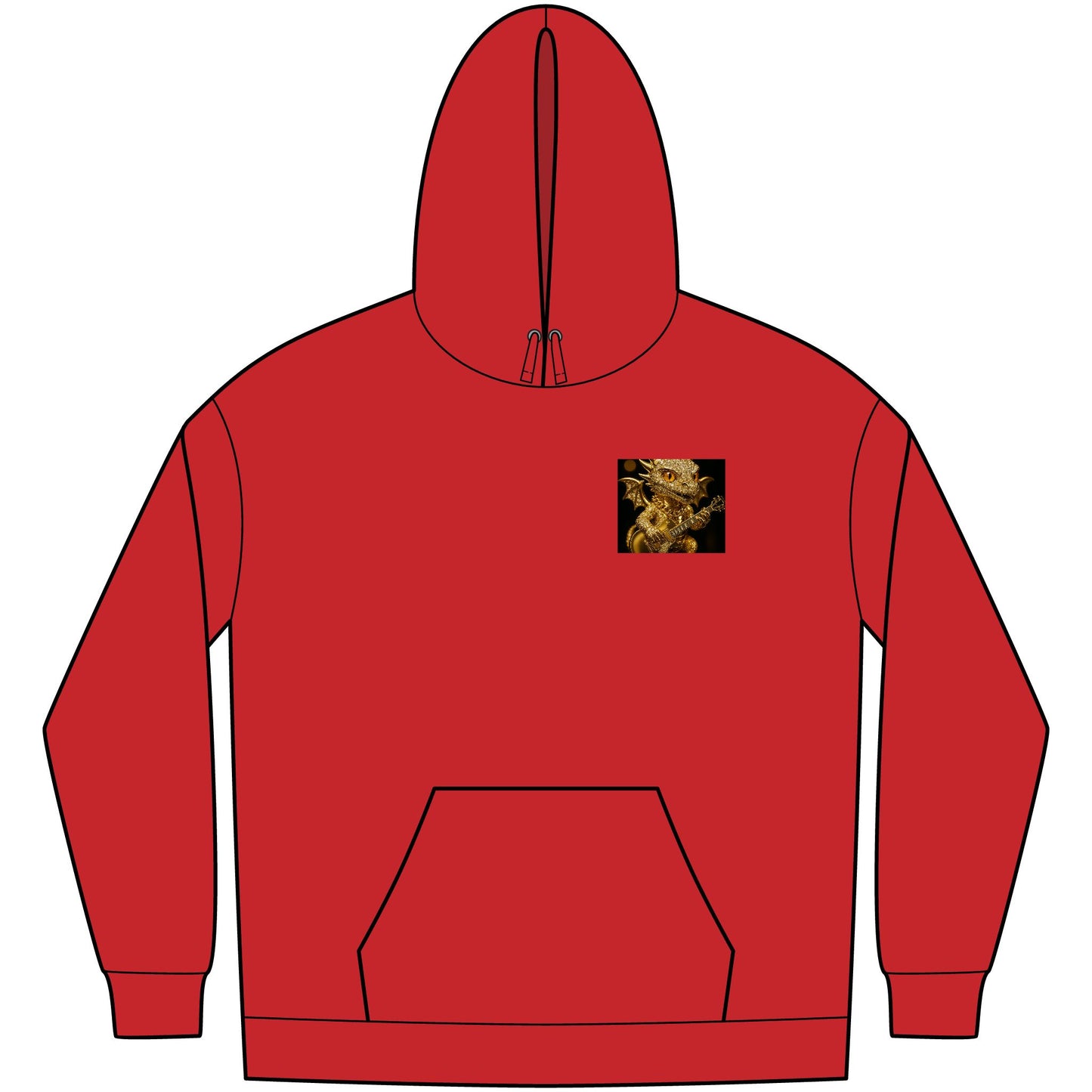 Dragon Graphic Fleece Hoodie, Fantasy Hoodie, Men's Streetwear, Cozy Gift for Gamers, Mythical Dragon Apparel, Unique Hoodie for Everyday