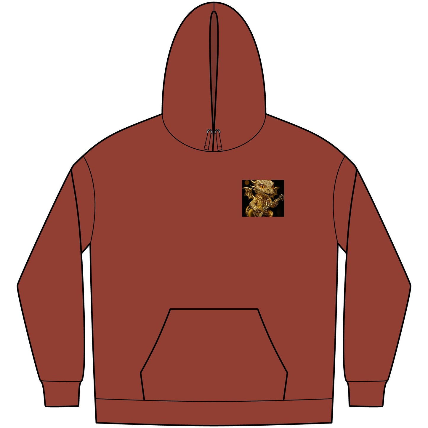 Dragon Graphic Fleece Hoodie, Fantasy Hoodie, Men's Streetwear, Cozy Gift for Gamers, Mythical Dragon Apparel, Unique Hoodie for Everyday