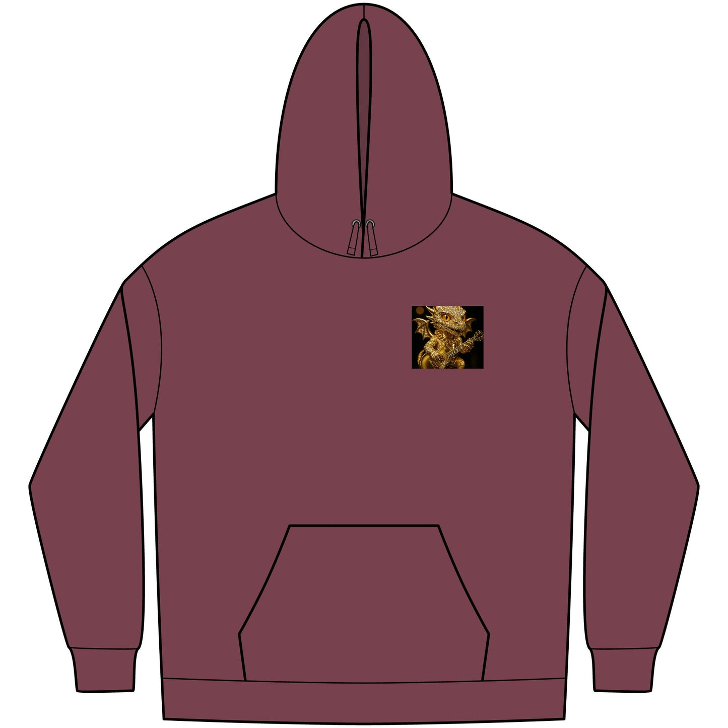 Dragon Graphic Fleece Hoodie, Fantasy Hoodie, Men's Streetwear, Cozy Gift for Gamers, Mythical Dragon Apparel, Unique Hoodie for Everyday