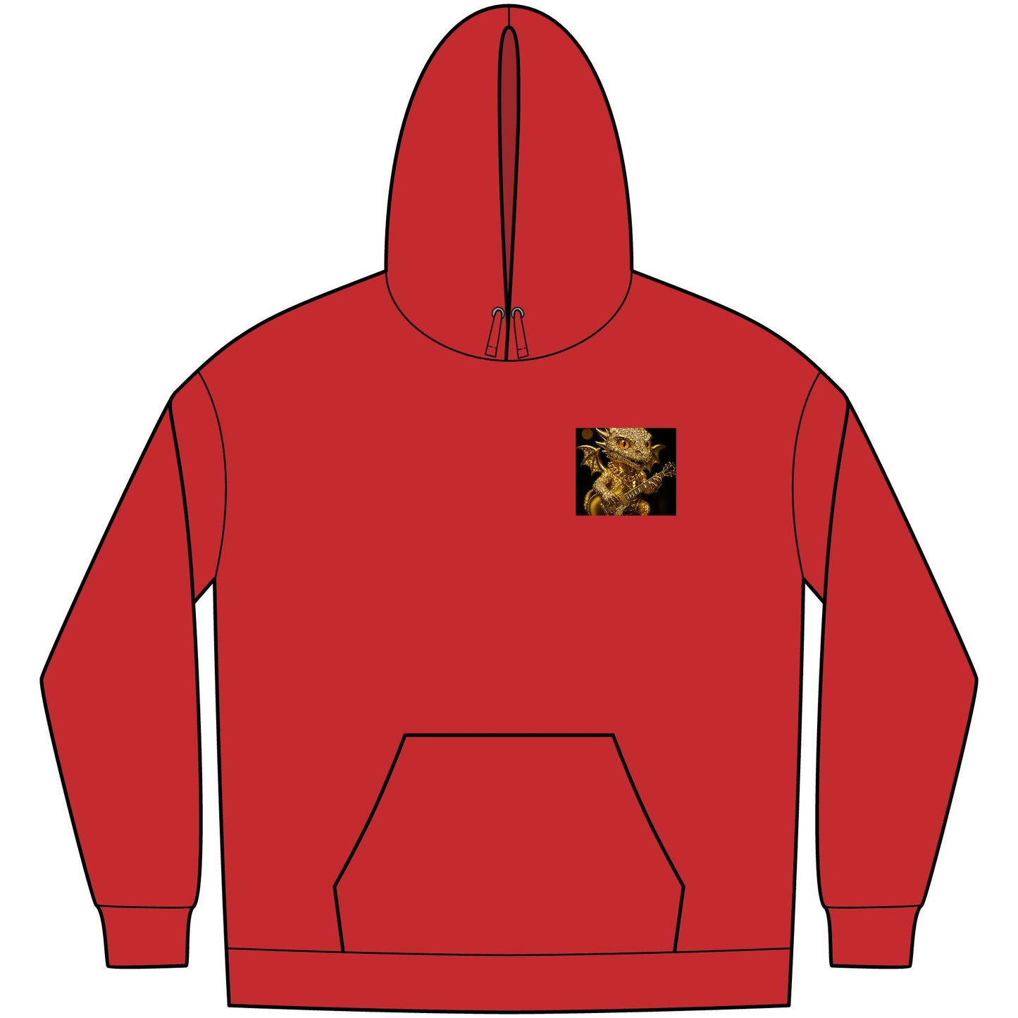 Dragon Graphic Fleece Hoodie, Fantasy Hoodie, Men's Streetwear, Cozy Gift for Gamers, Mythical Dragon Apparel, Unique Hoodie for Everyday