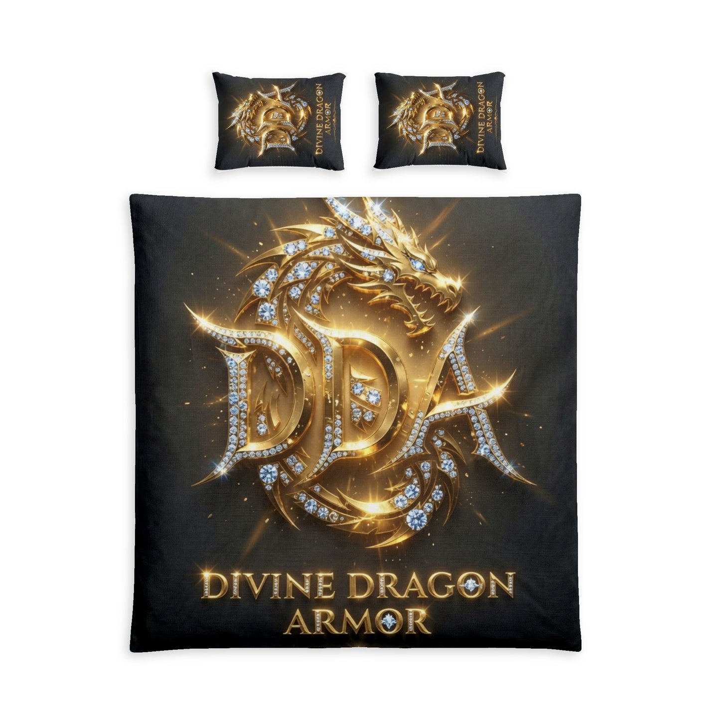 A DIVINE DRAGON ARMOR Cotton Bed Set