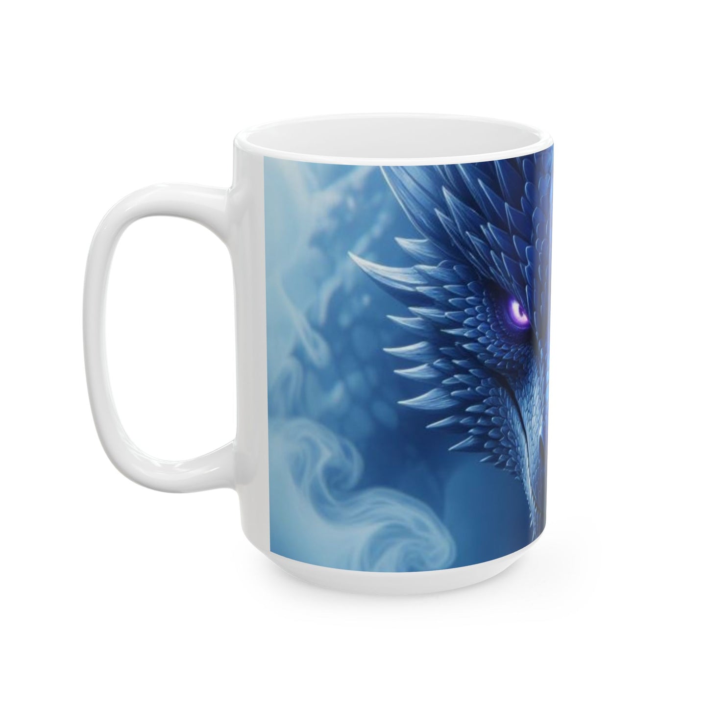 Dragon Theme Ceramic Mug, Fantasy Coffee Cup, Dragon Lover Gift, Unique Birthday Present, Office Decor, 11oz 15oz