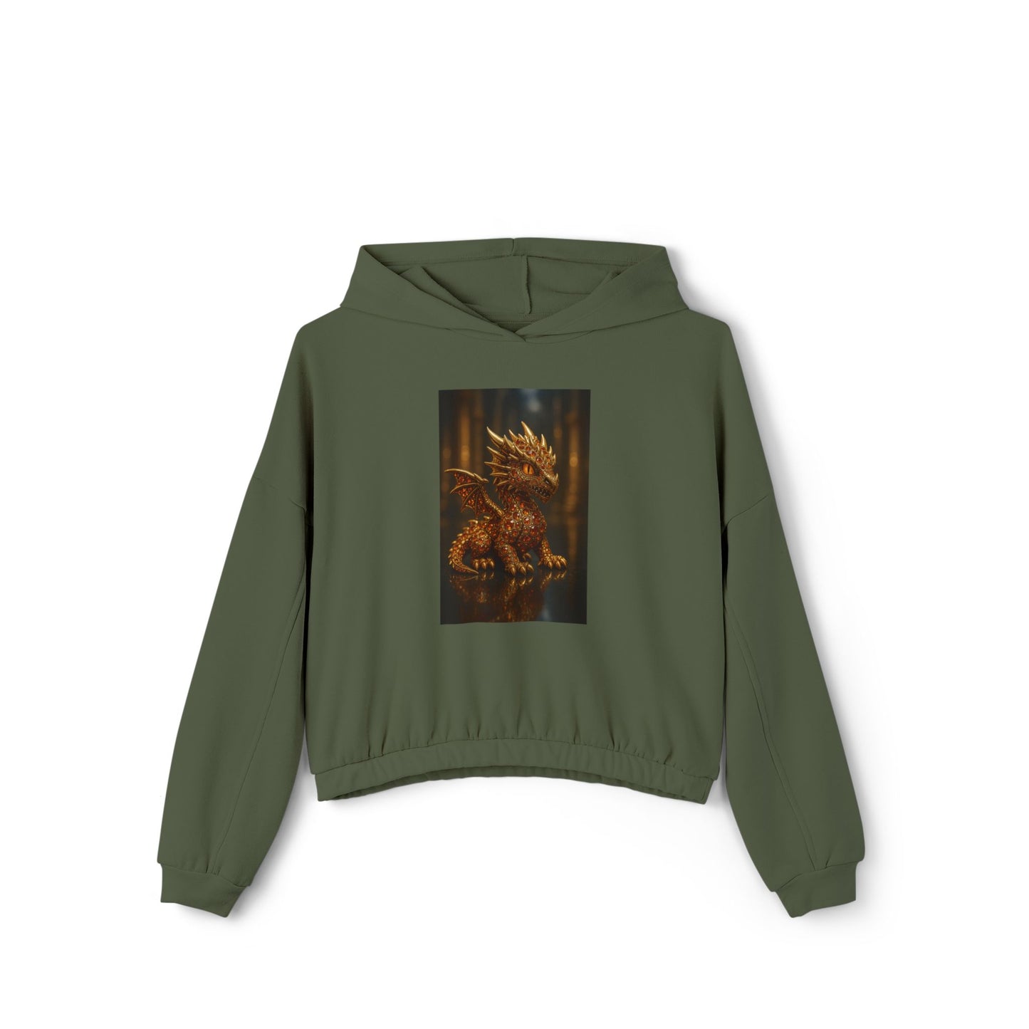 Charming Dragon Hoodie, Cozy Women's Hoodie, Fantasy Pullover, Gift for Dragon Lovers, Casual Everyday Wear