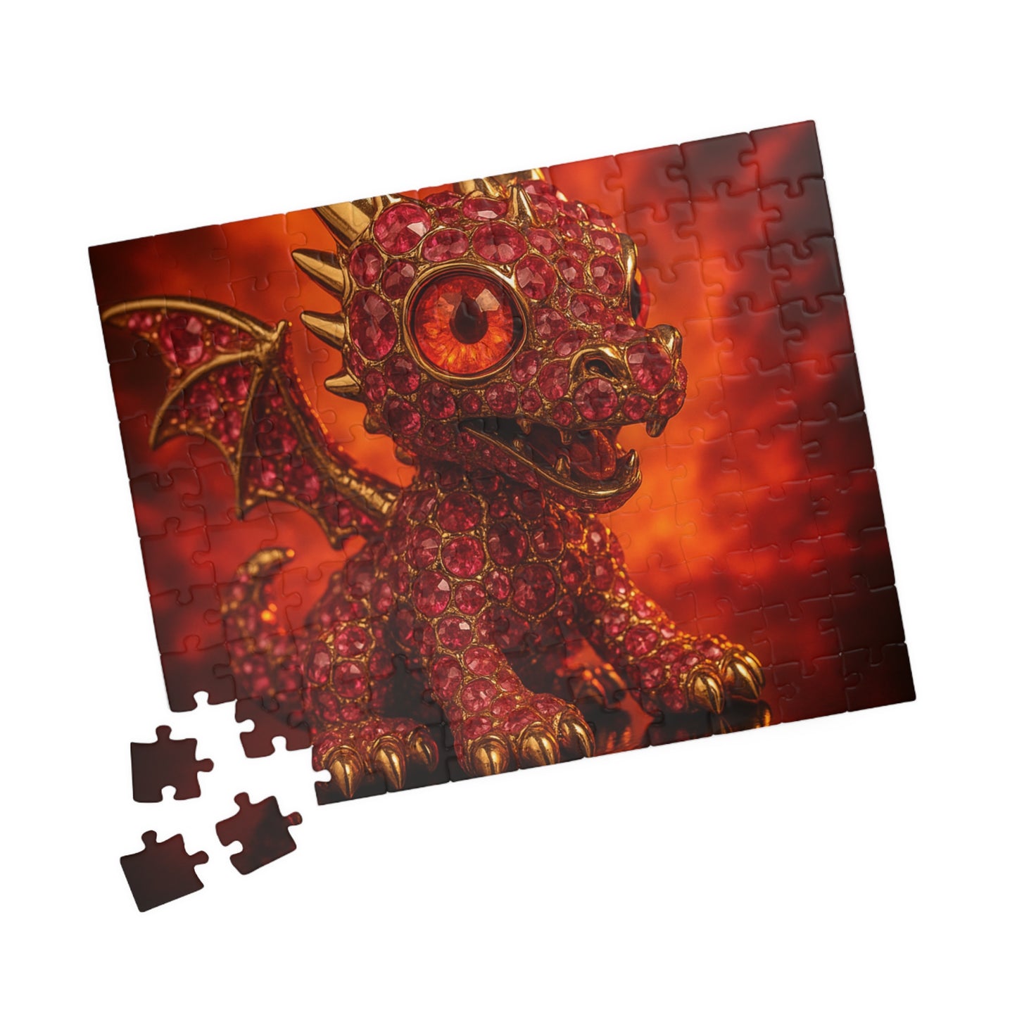 Dragon-Themed Puzzle, Perfect for Dragon Lovers, Gift for Kids & Adults, Family Game Night, Fantasy Puzzle