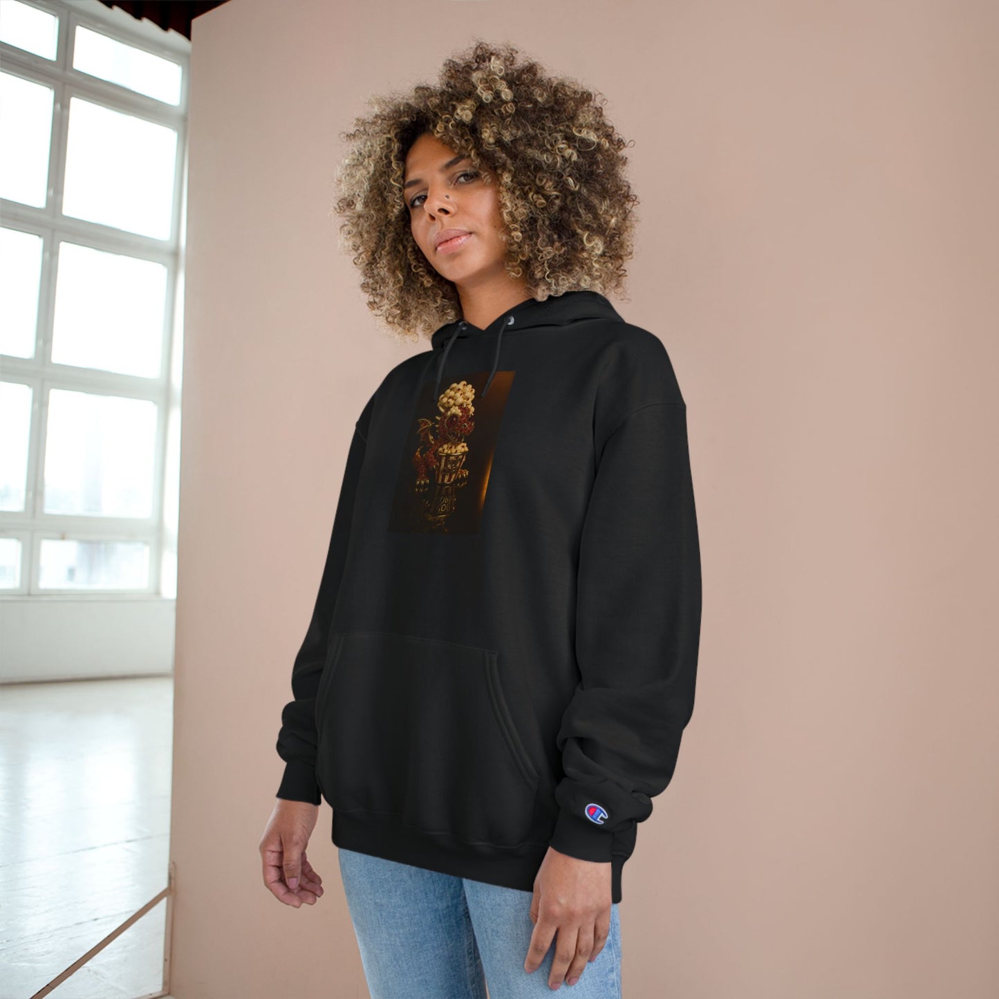 Champion Hoodie with Artistic Design - Cozy Streetwear for Creative Souls, Perfect for Gifts, Festivals, and Everyday Wear