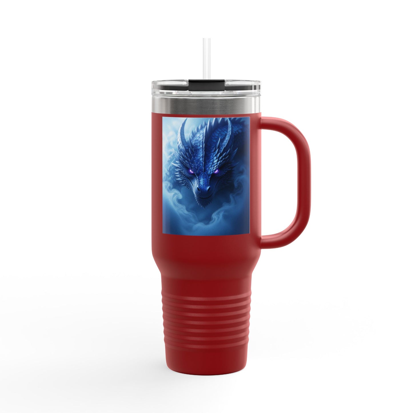 Dragonscale Insulated Travel Mug, Fantasy Drinkware for Adventurers, Customizable, Coffee Cup, 40oz Tumbler, Perfect for Gifts