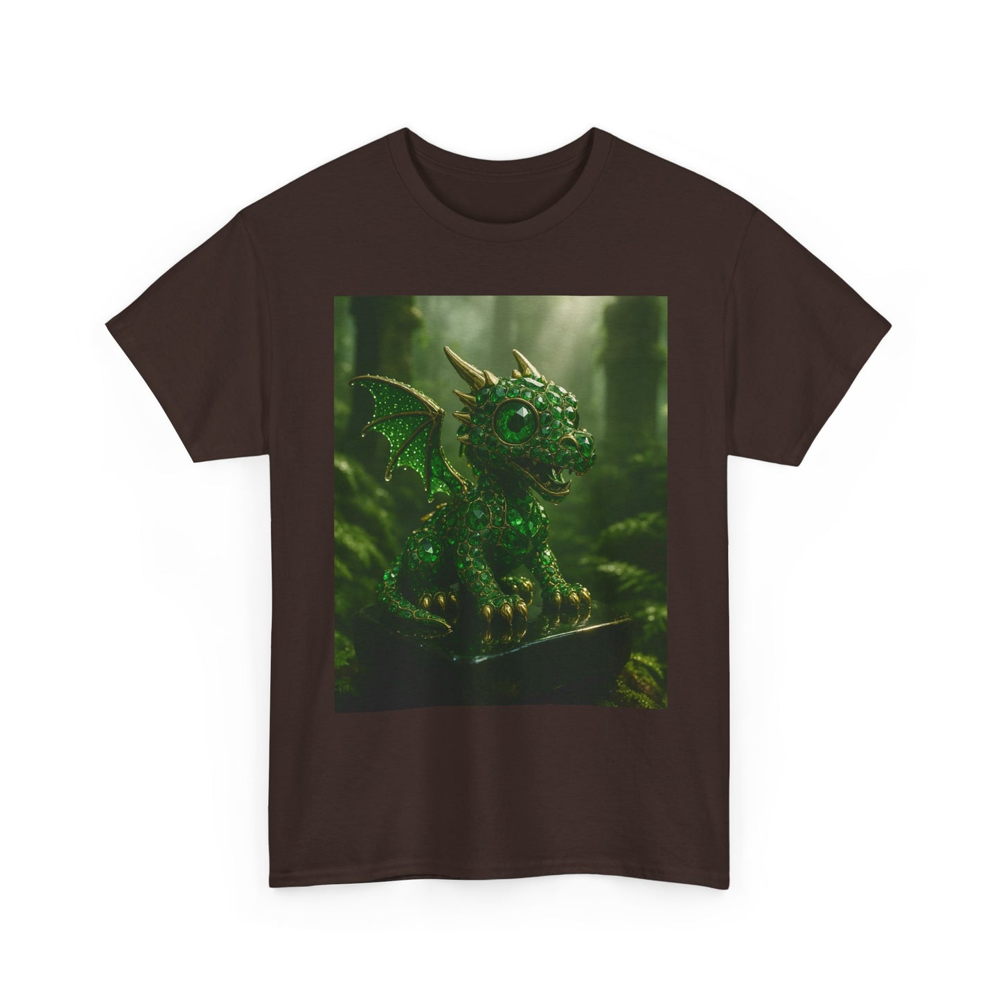 Fantasy Dragon Graphic Tee, Unisex Heavy Cotton Shirt, Cute Dragon Top, Gifts for Dragon Lovers, Whimsical Art T-Shirt, Casual Wear