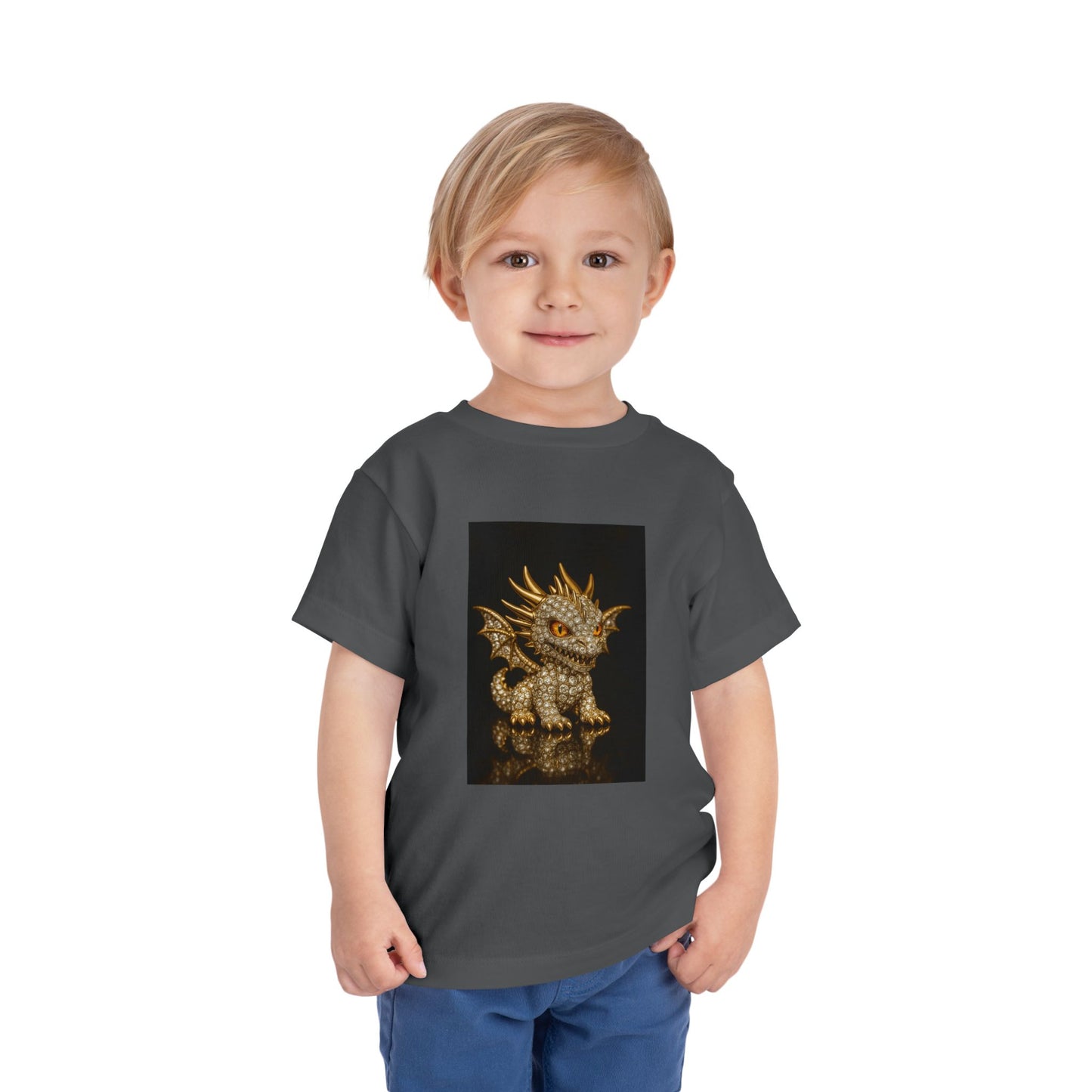 Adorable Dragon Toddler Tee | Kids' Fantasy Shirt, Birthday Gift for Boys and Girls, Cute Animal Print, Playful Toddler Fashion