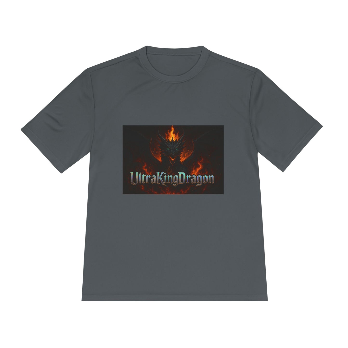 Unisex Moisture Wicking Tee - Dragon Design for Adventure Lovers