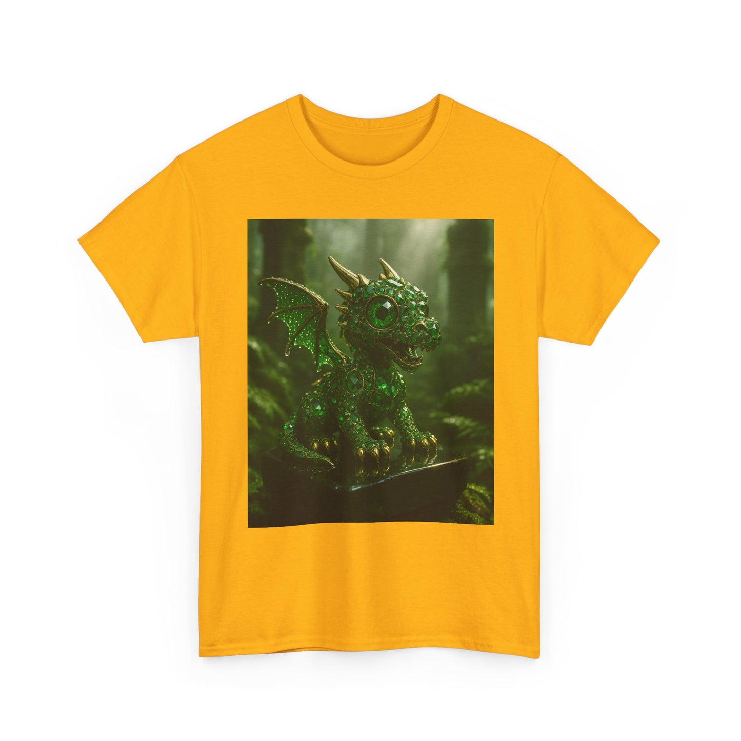 Fantasy Dragon Graphic Tee, Unisex Heavy Cotton Shirt, Cute Dragon Top, Gifts for Dragon Lovers, Whimsical Art T-Shirt, Casual Wear