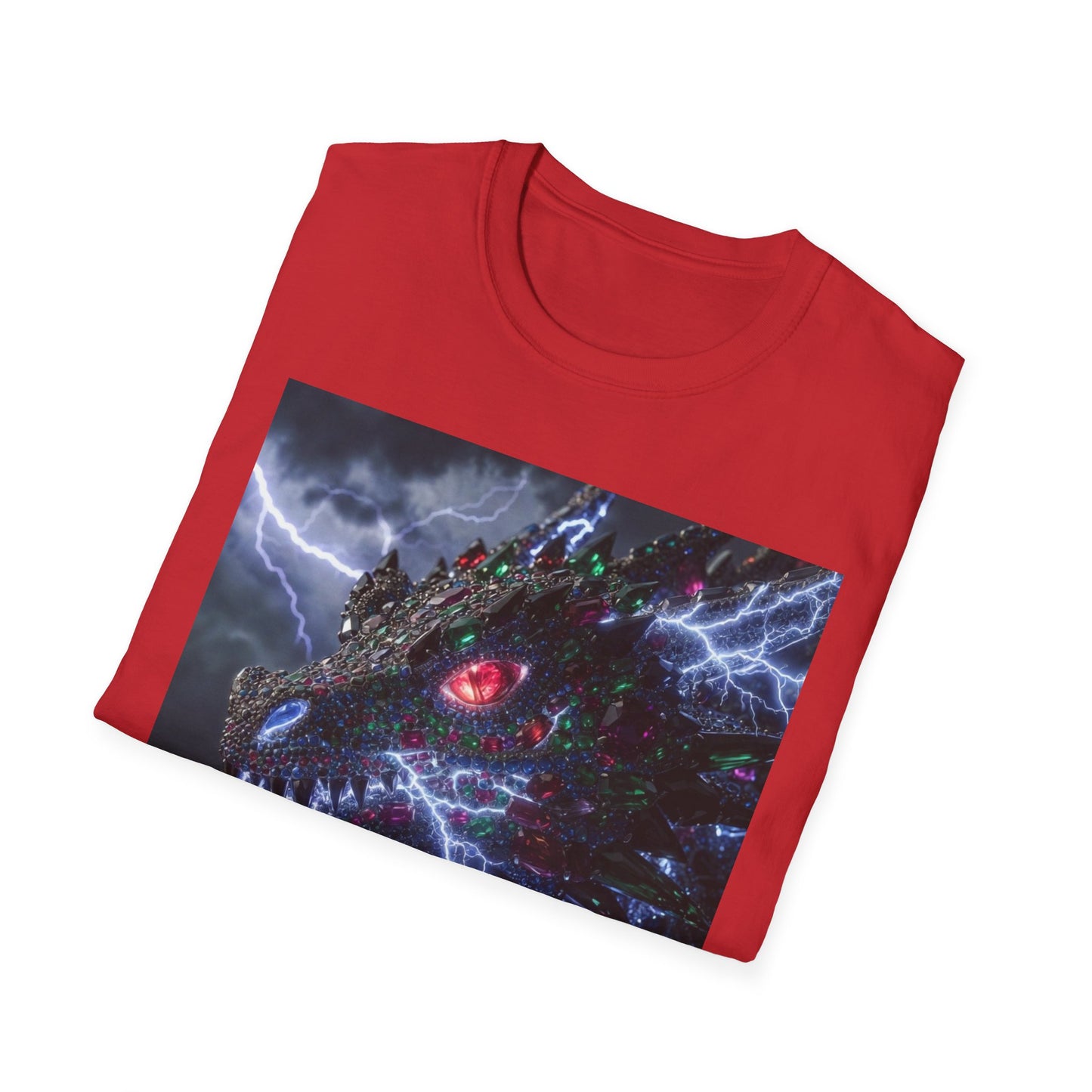 Dragon Lightning T-Shirt — Electric Dark Fantasy Monster Graphic Tee