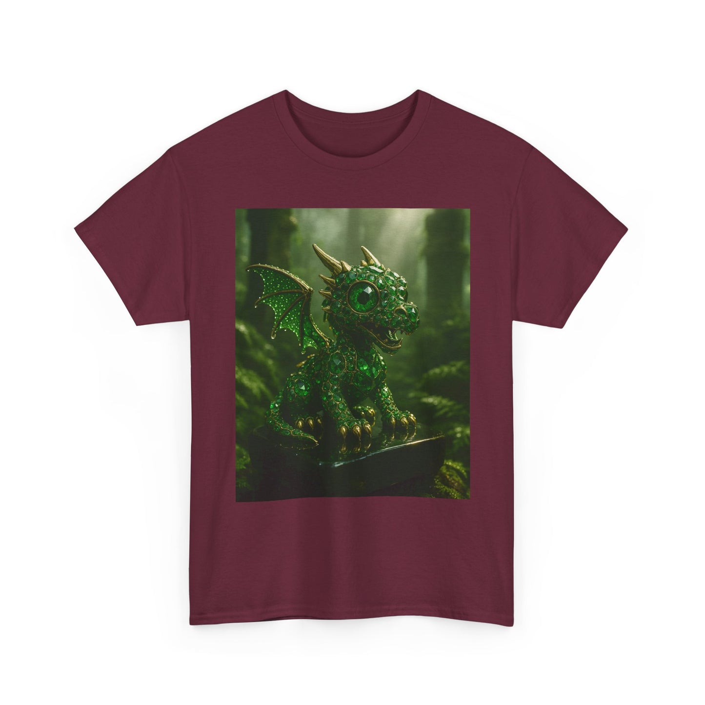 Fantasy Dragon Graphic Tee, Unisex Heavy Cotton Shirt, Cute Dragon Top, Gifts for Dragon Lovers, Whimsical Art T-Shirt, Casual Wear