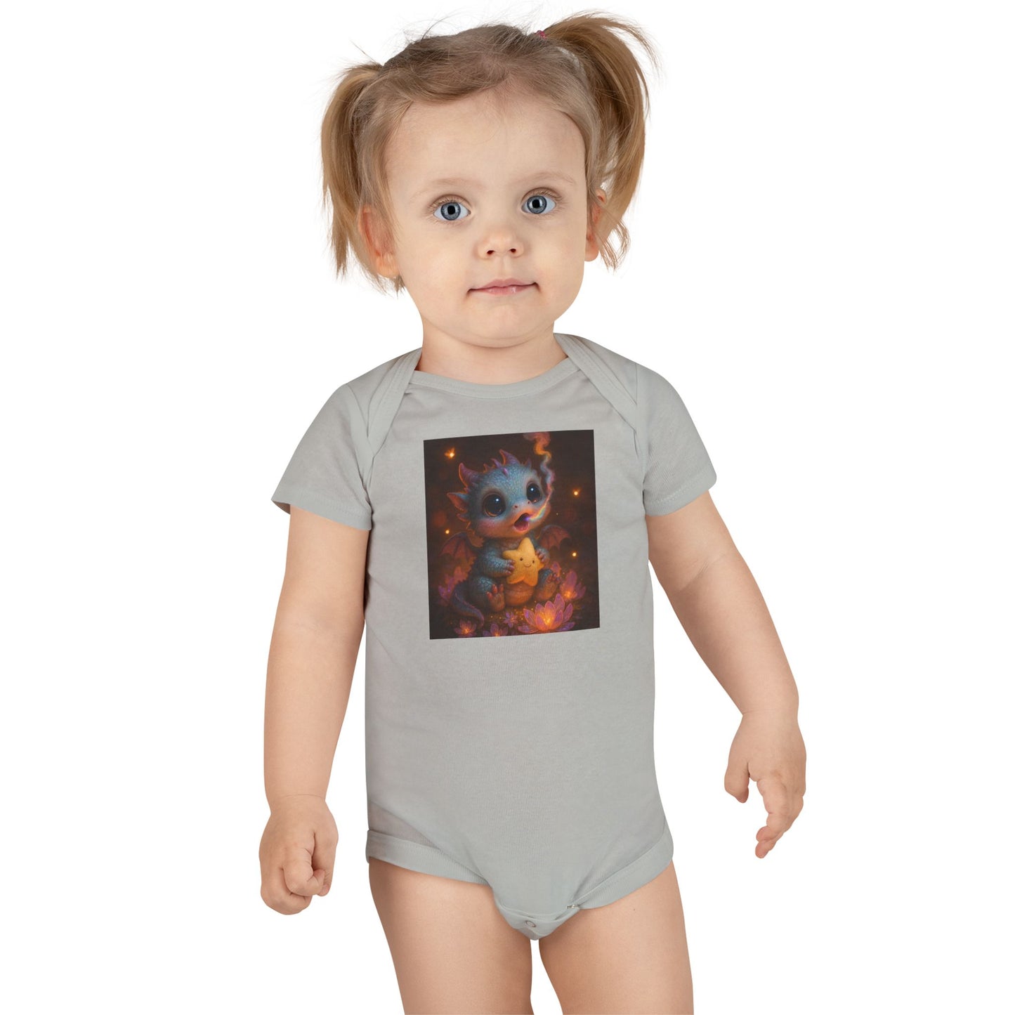 Cosmic Baby Short Sleeve Onesie® - Colorful Space Design for Newborns