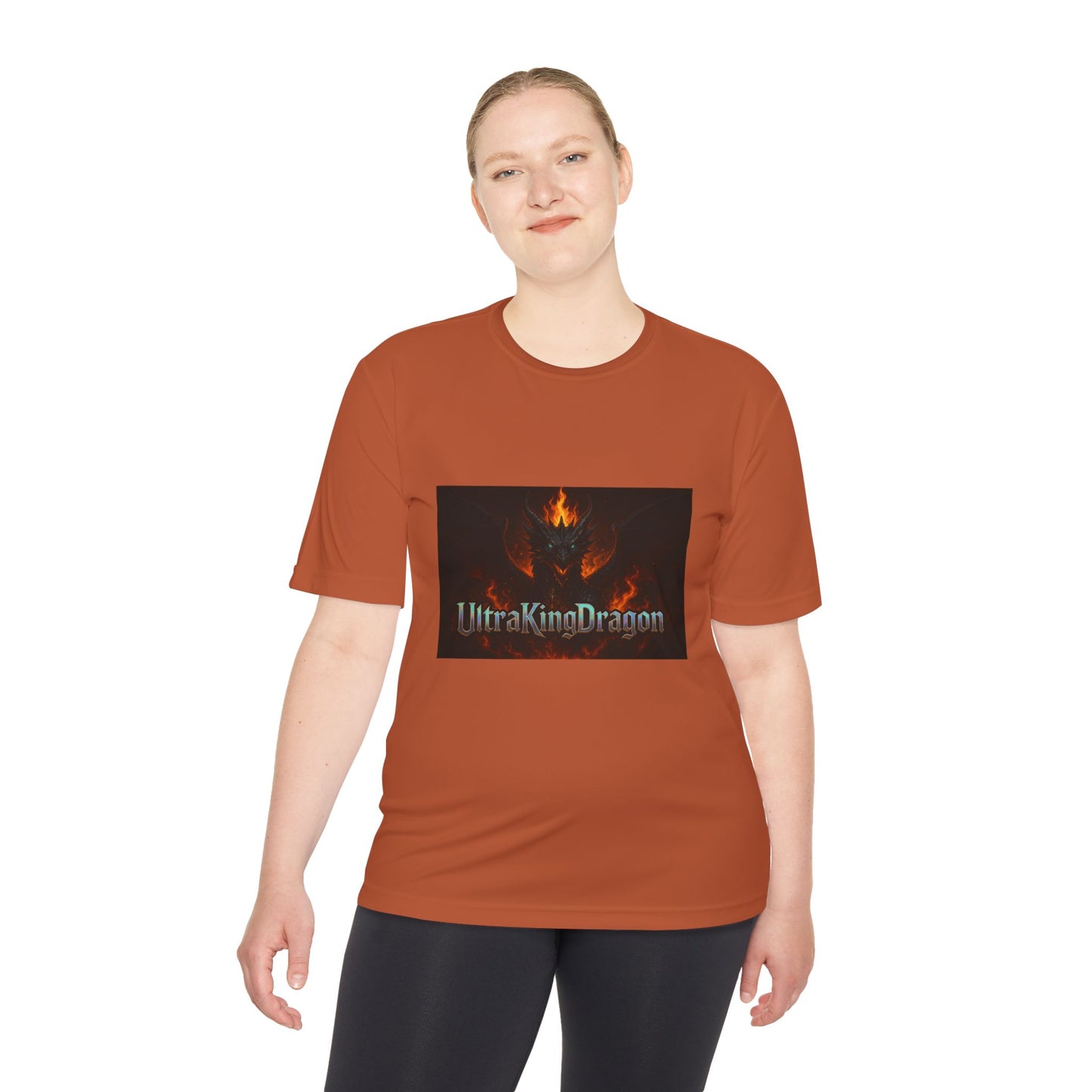 Unisex Moisture Wicking Tee - Dragon Design for Adventure Lovers
