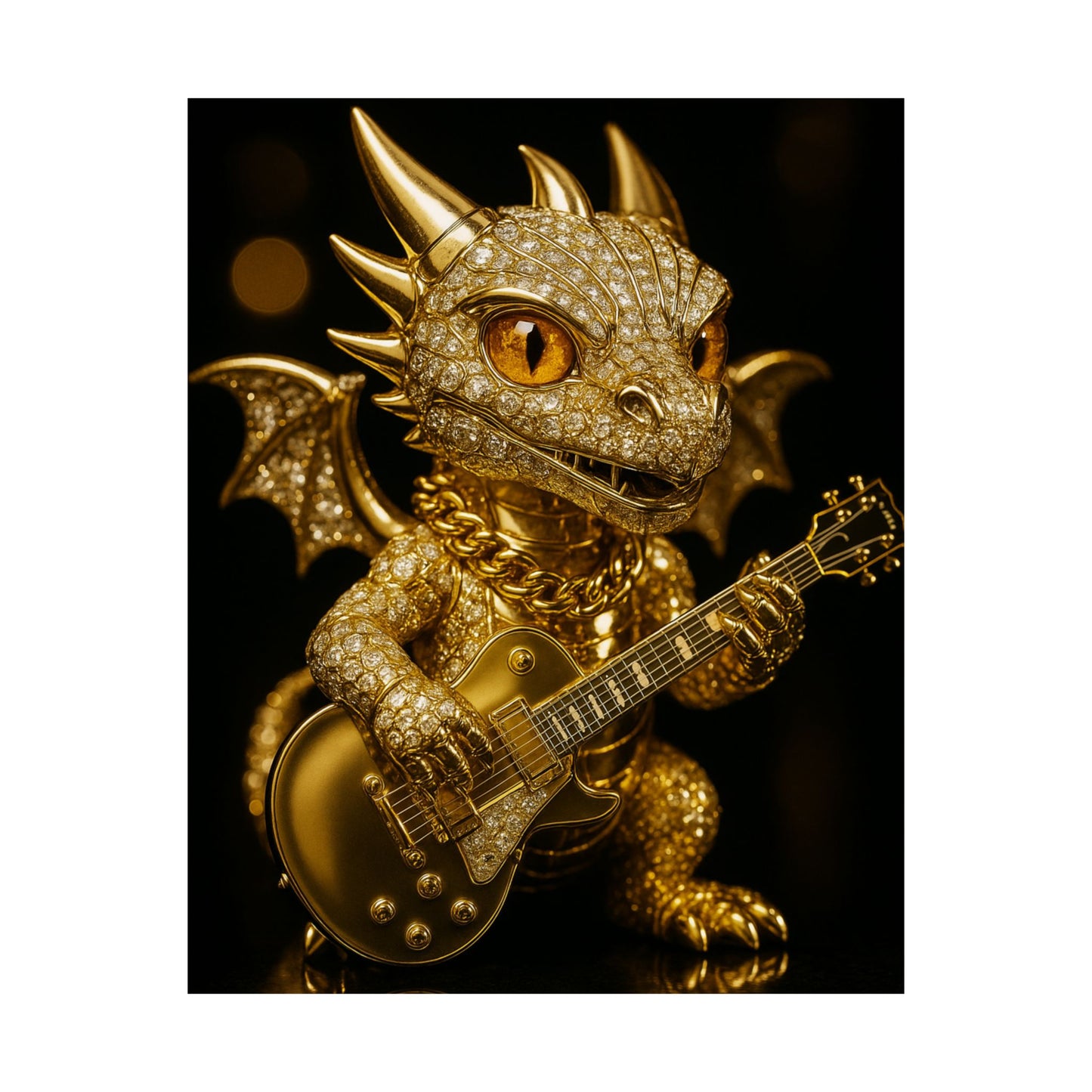 Fantasy Dragon & Genie Matte Vertical Poster - Unique Wall Art for Home Decor
