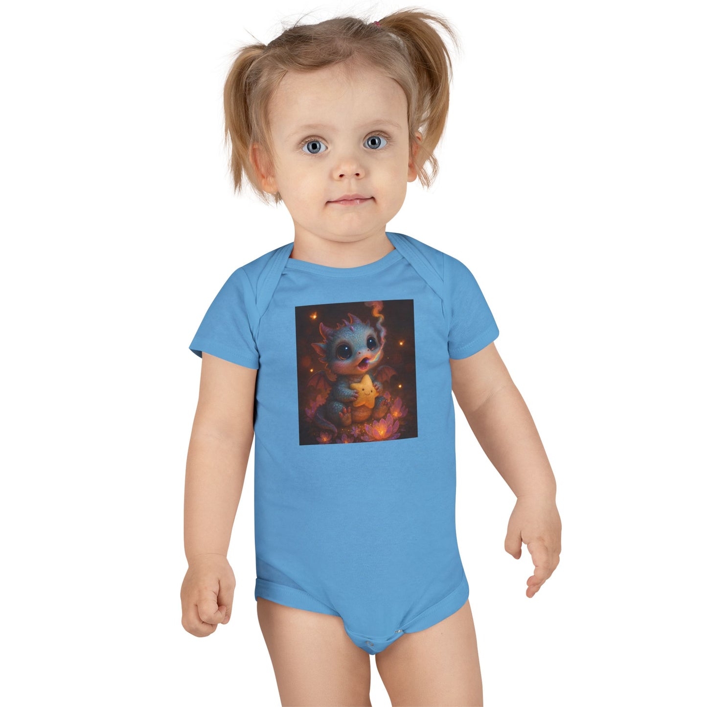 Cosmic Baby Short Sleeve Onesie® - Colorful Space Design for Newborns