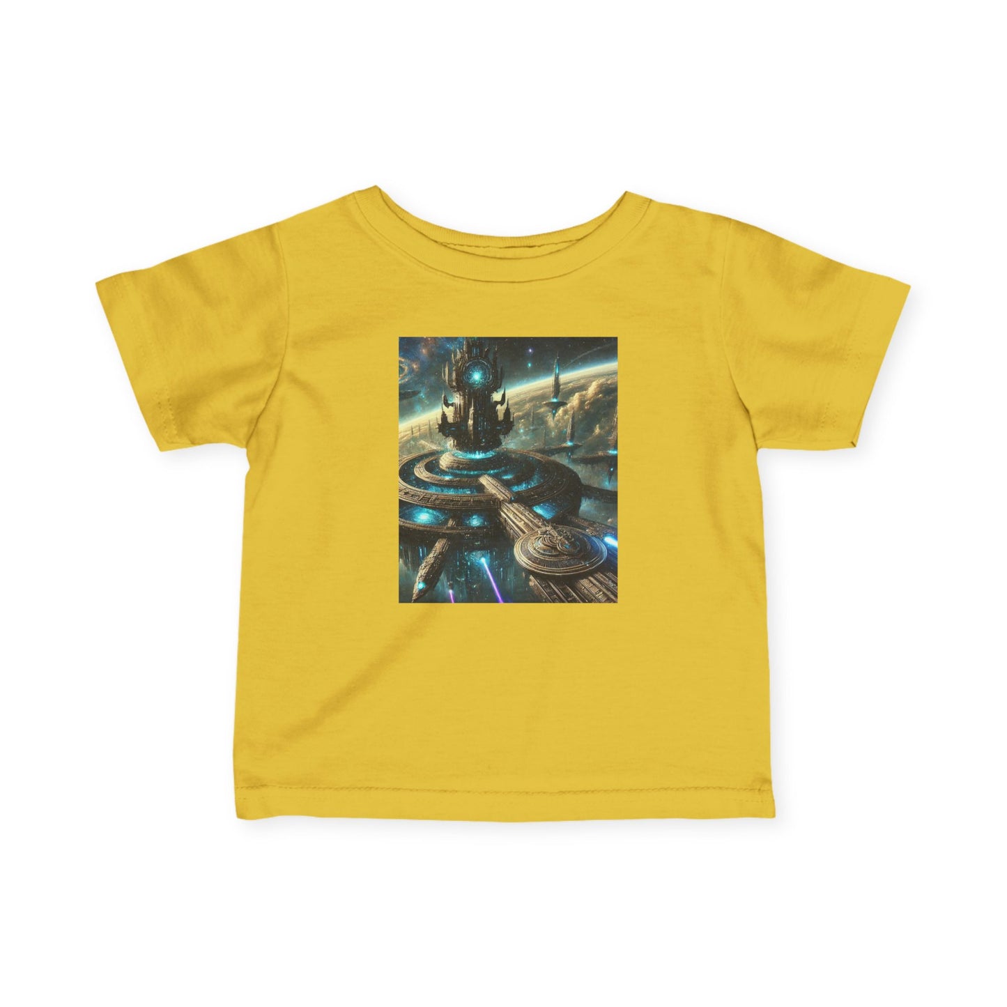 Galactic Adventure Infant Tee - Cosmic Print for Little Explorers