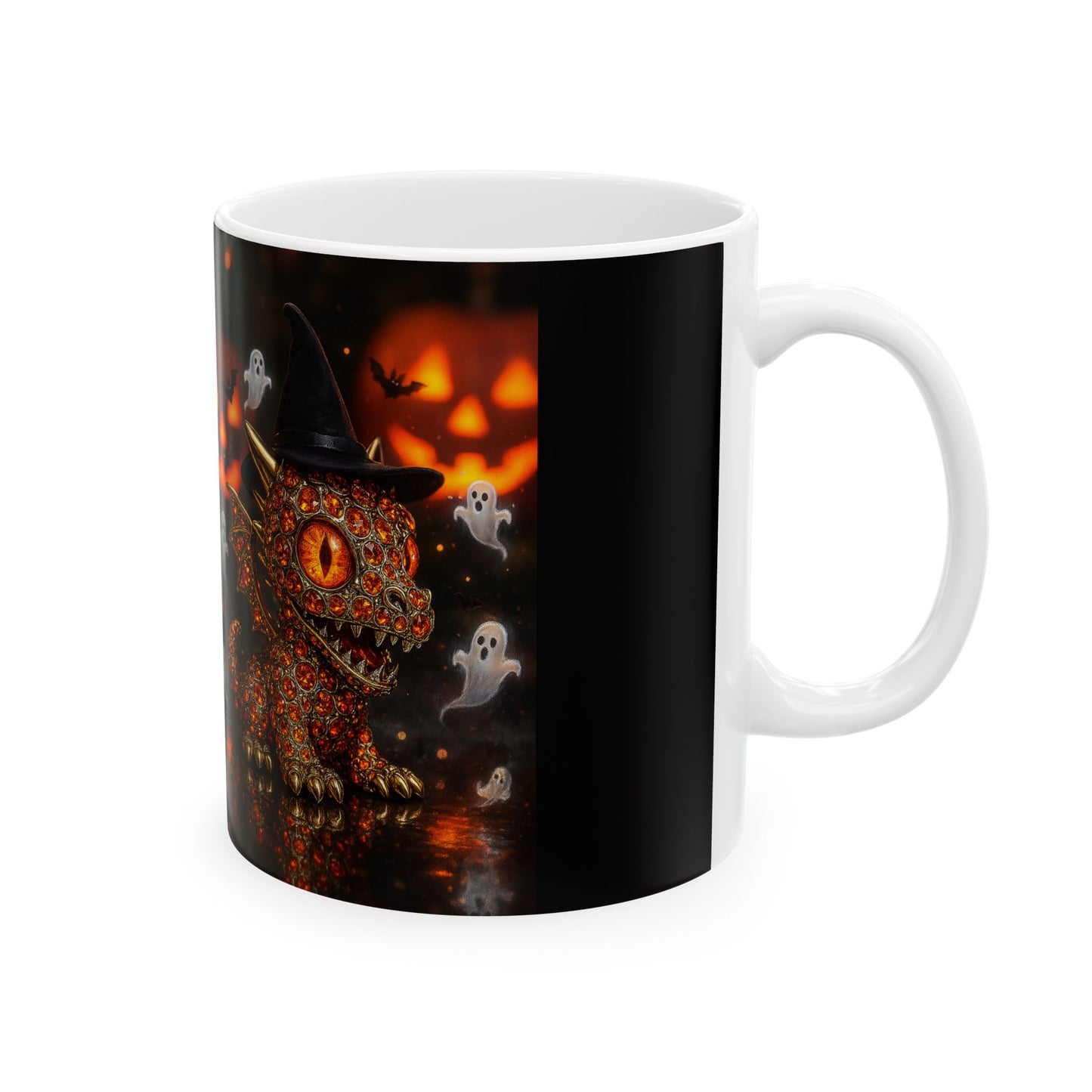 Halloween Ghosts Ceramic Mug, Spooky Decor, Fall Coffee Cup, Halloween Gift, Cute Ghost Mug