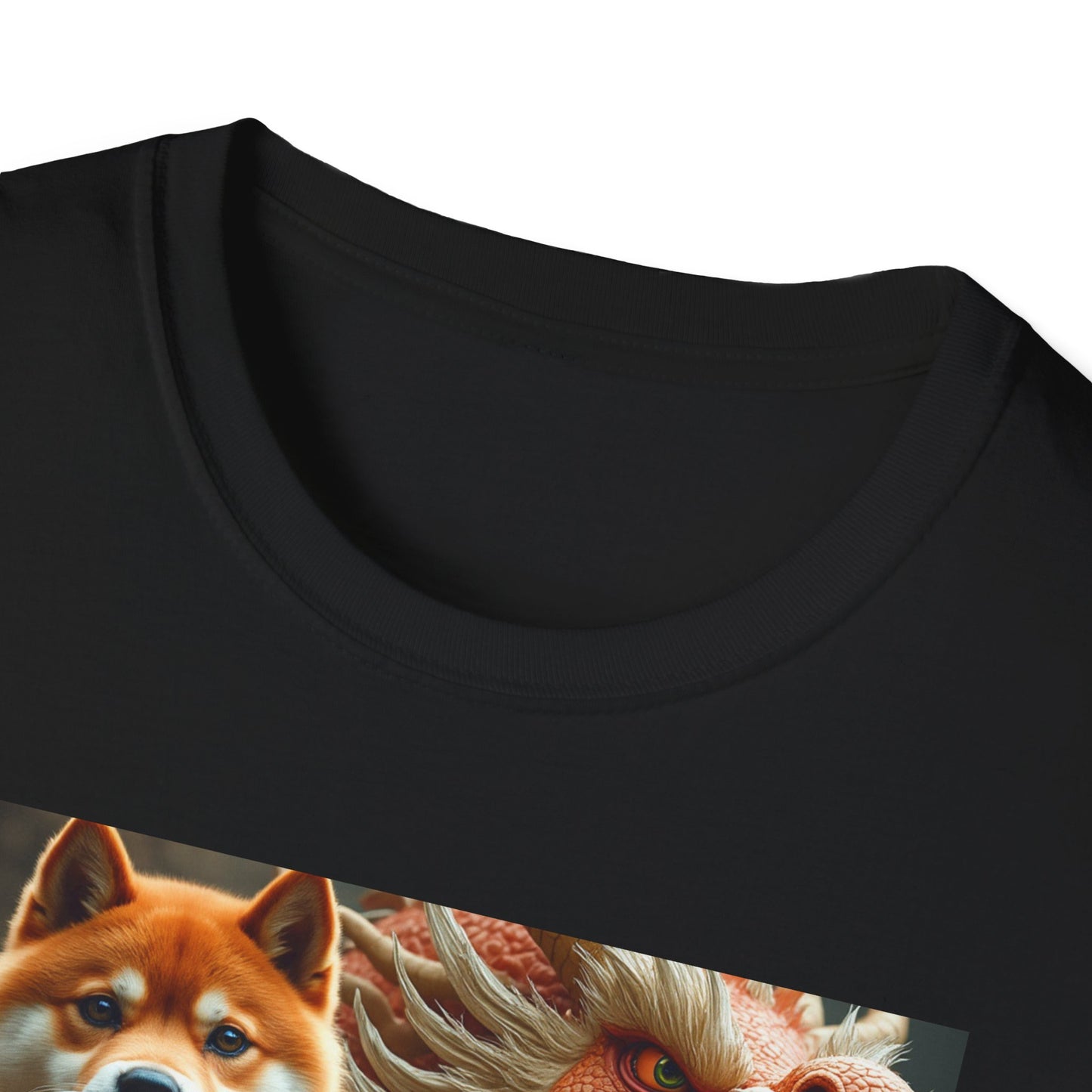 Adventurous Dragon Best buddy Dog-Themed Softstyle T-Shirt