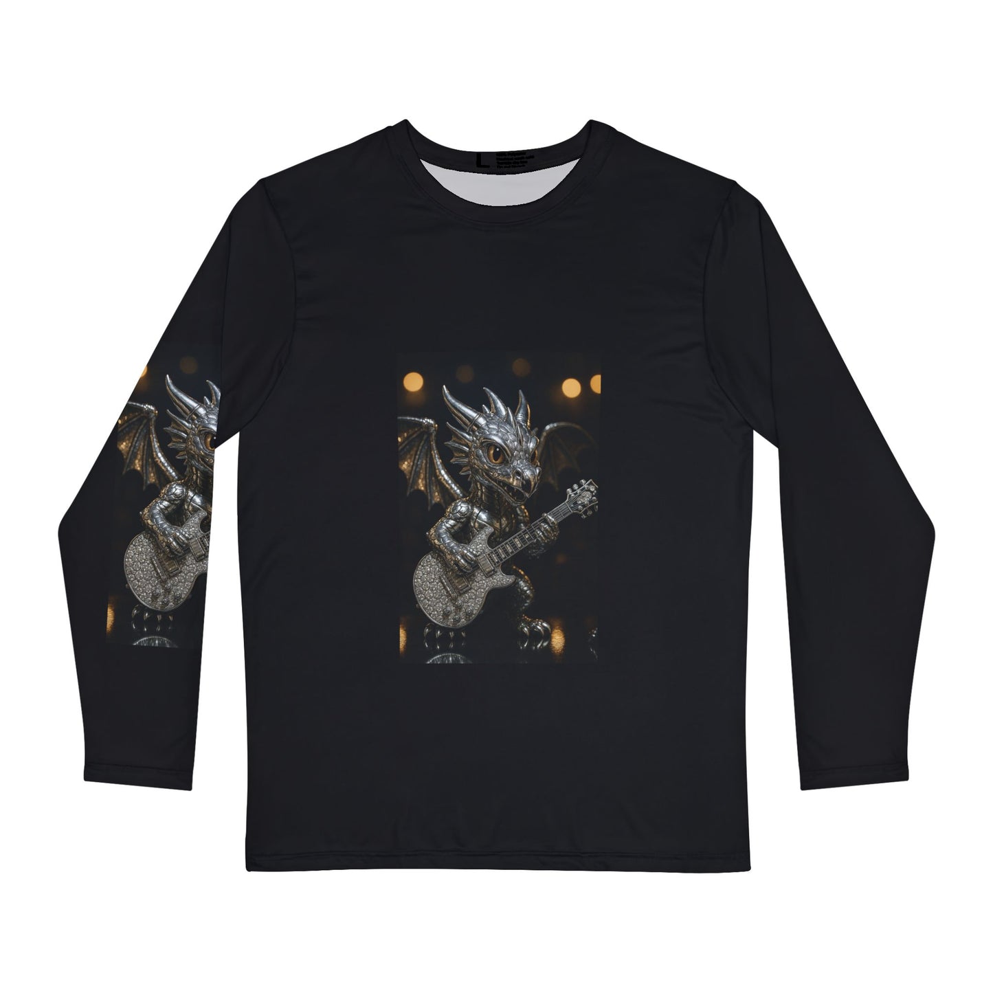 Rock Dragon Men's Long Sleeve Shirt, Music Lover Gift, Concert Attire, Unique Graphic Tee, Casual Wear, Birthday Present