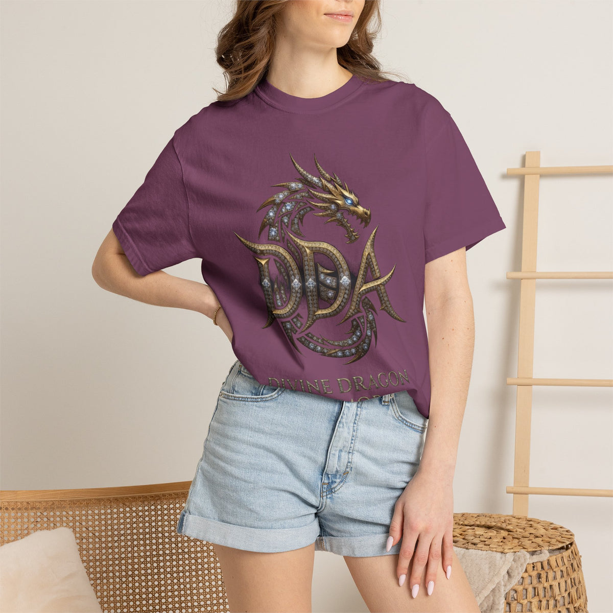 A DIVINE DRAGON ARMOR MEN OR WOMANS Garment-Dyed T-shirt