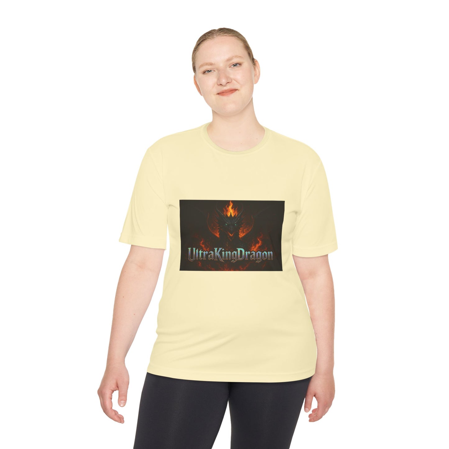 Unisex Moisture Wicking Tee - Dragon Design for Adventure Lovers
