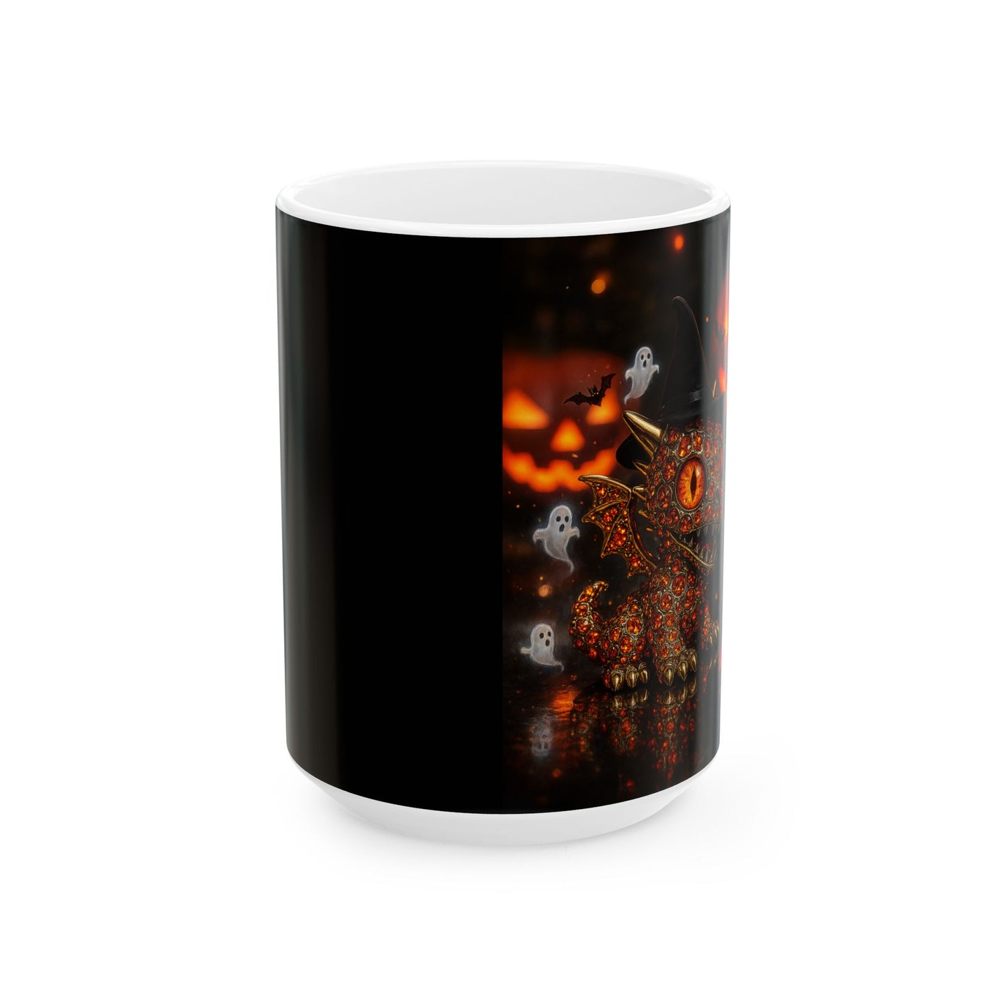 Halloween Ghosts Ceramic Mug, Spooky Decor, Fall Coffee Cup, Halloween Gift, Cute Ghost Mug