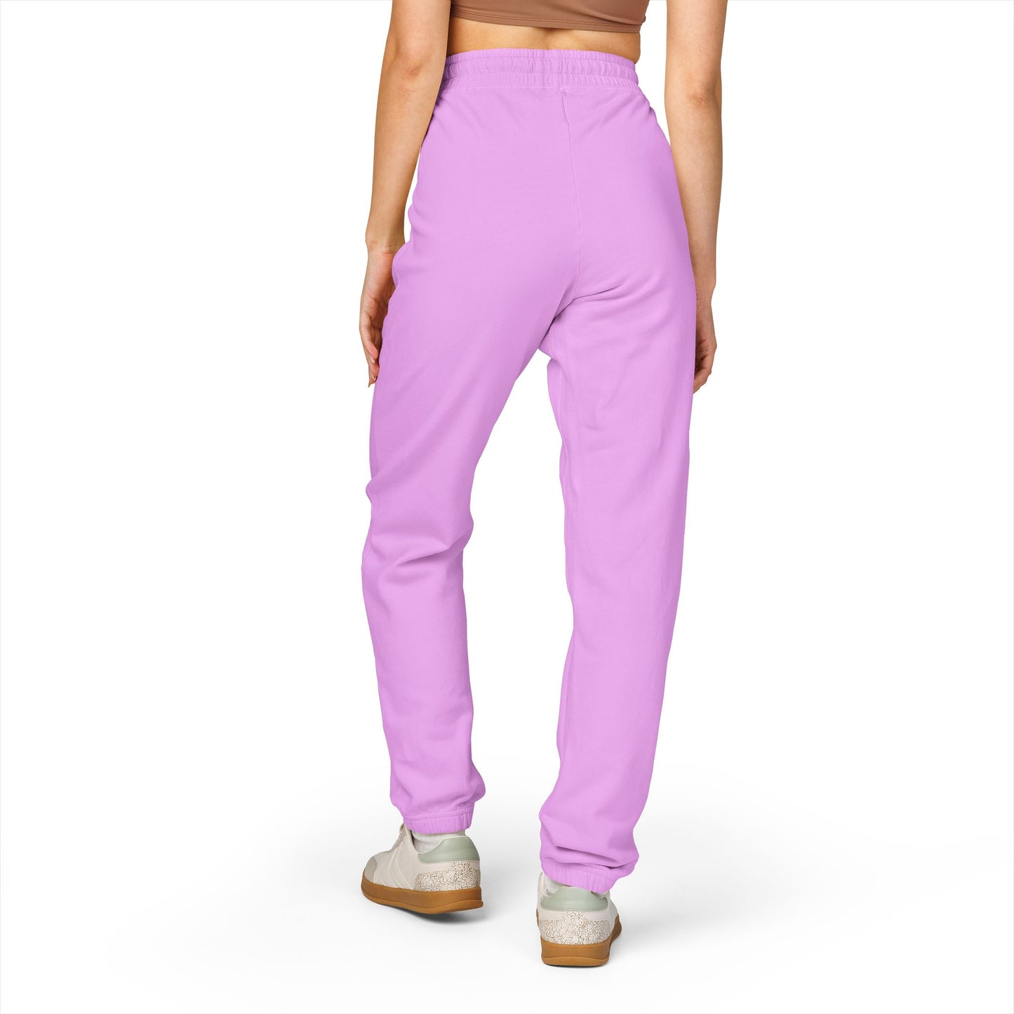Ember Galaxy Sweatpants — Garment-Dyed Fleece Joggers with Pocket Art