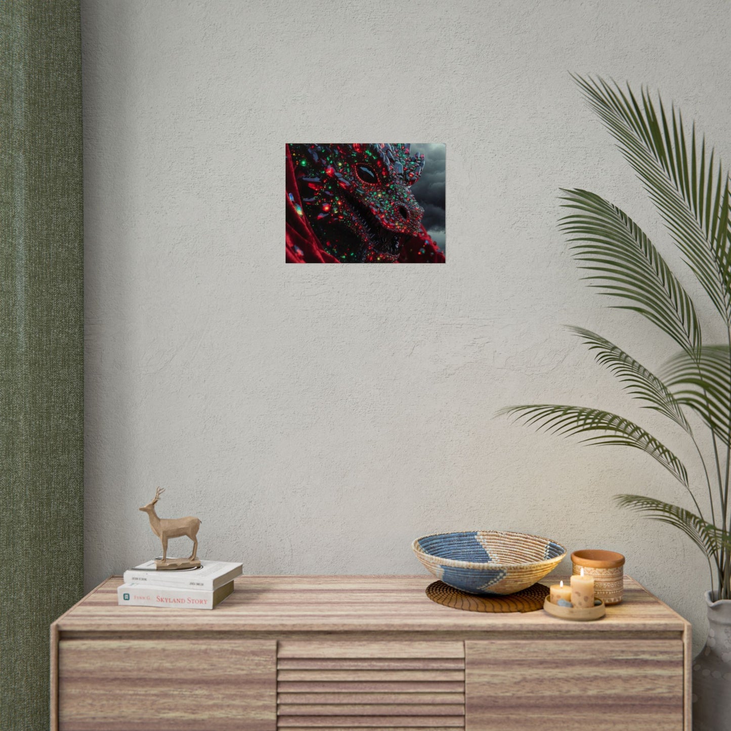 Rolled Poster — Jewel-Encrusted Dragon Art Print
