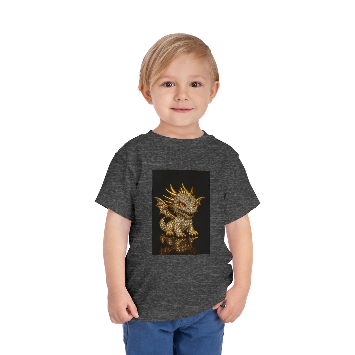 Adorable Dragon Toddler Tee | Kids' Fantasy Shirt, Birthday Gift for Boys and Girls, Cute Animal Print, Playful Toddler Fashion