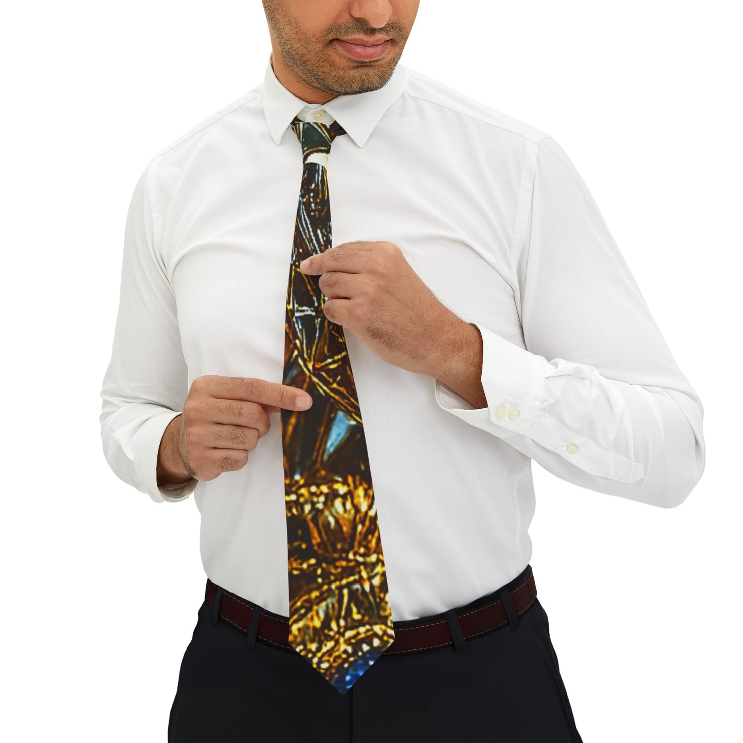 Stylish Necktie with Abstract Design - Perfect for Weddings, Business, Parties, Gifts, Formal Events, Unique Accessory