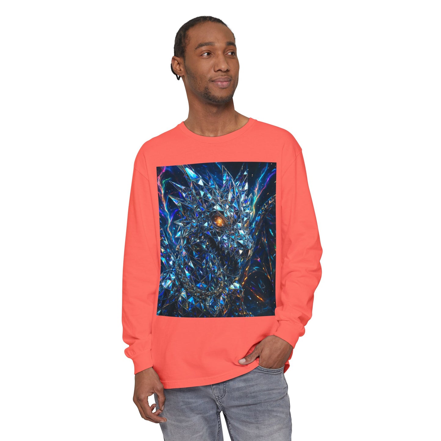 Unisex Garment-dyed Long Sleeve T-Shirt