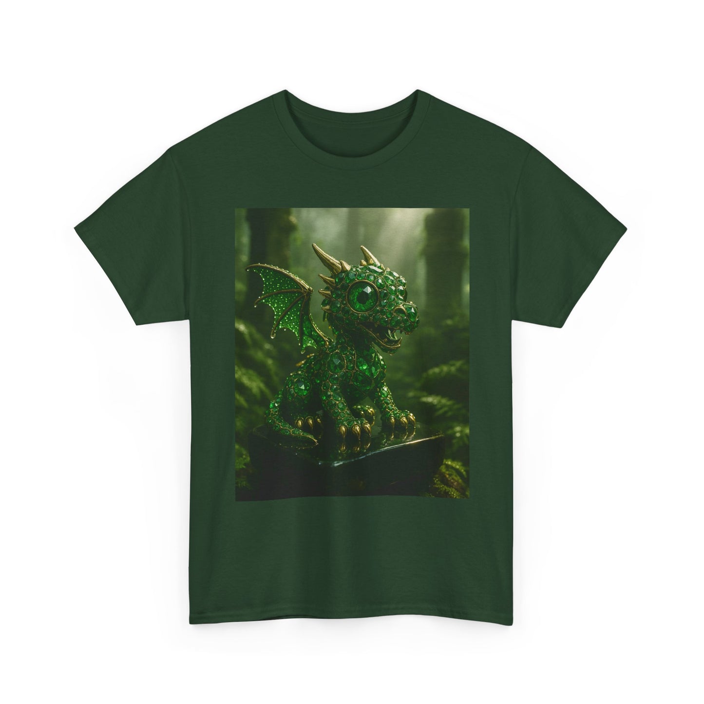 Fantasy Dragon Graphic Tee, Unisex Heavy Cotton Shirt, Cute Dragon Top, Gifts for Dragon Lovers, Whimsical Art T-Shirt, Casual Wear