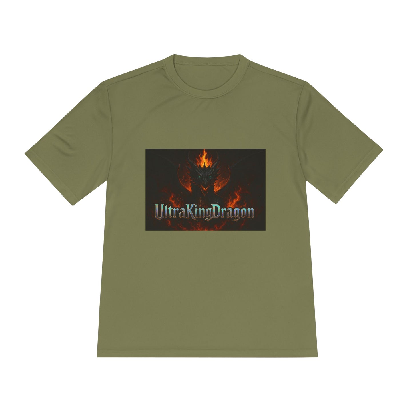 Unisex Moisture Wicking Tee - Dragon Design for Adventure Lovers